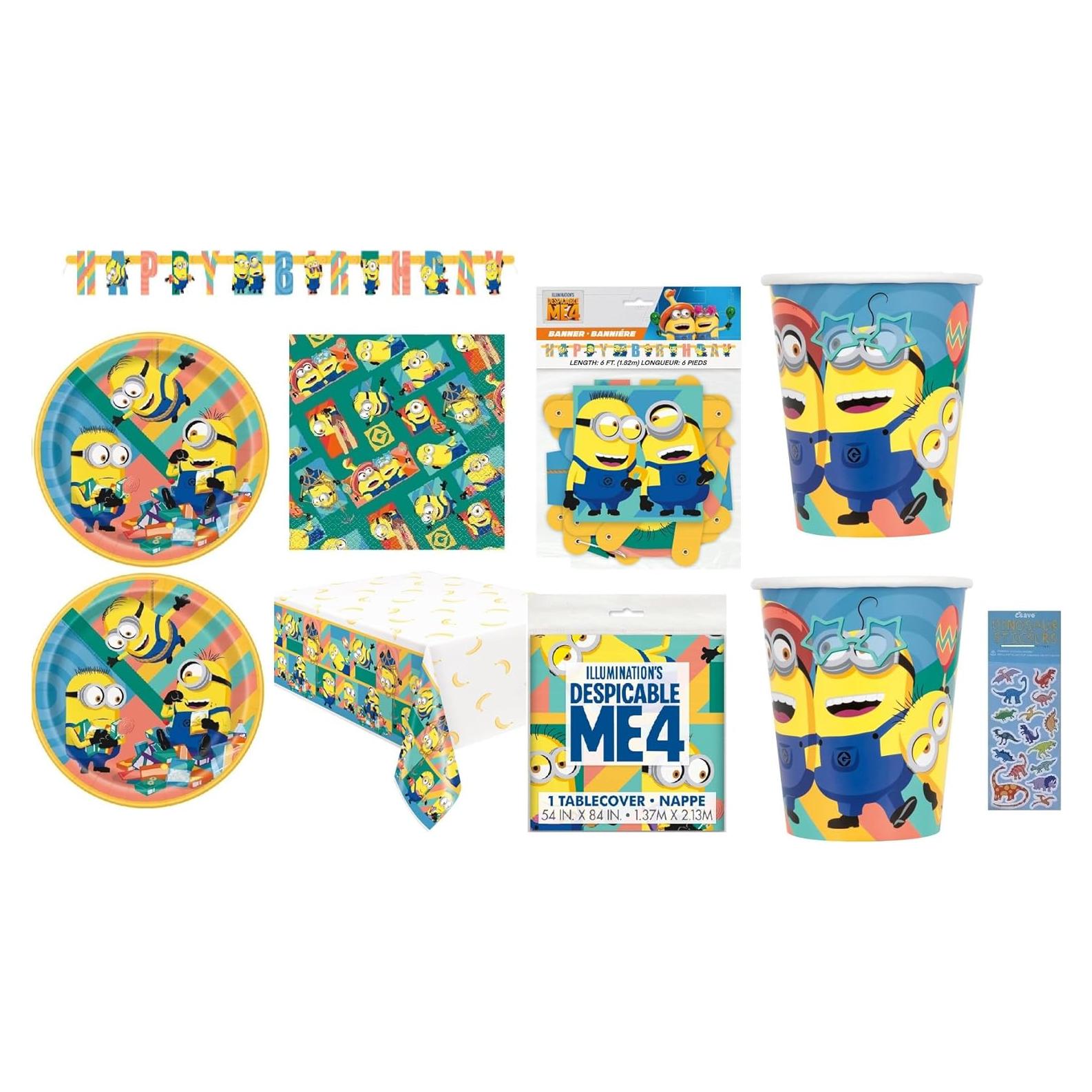 Suministros Fiesta Cumpleaños Mi Villano Favorito 16 Personas