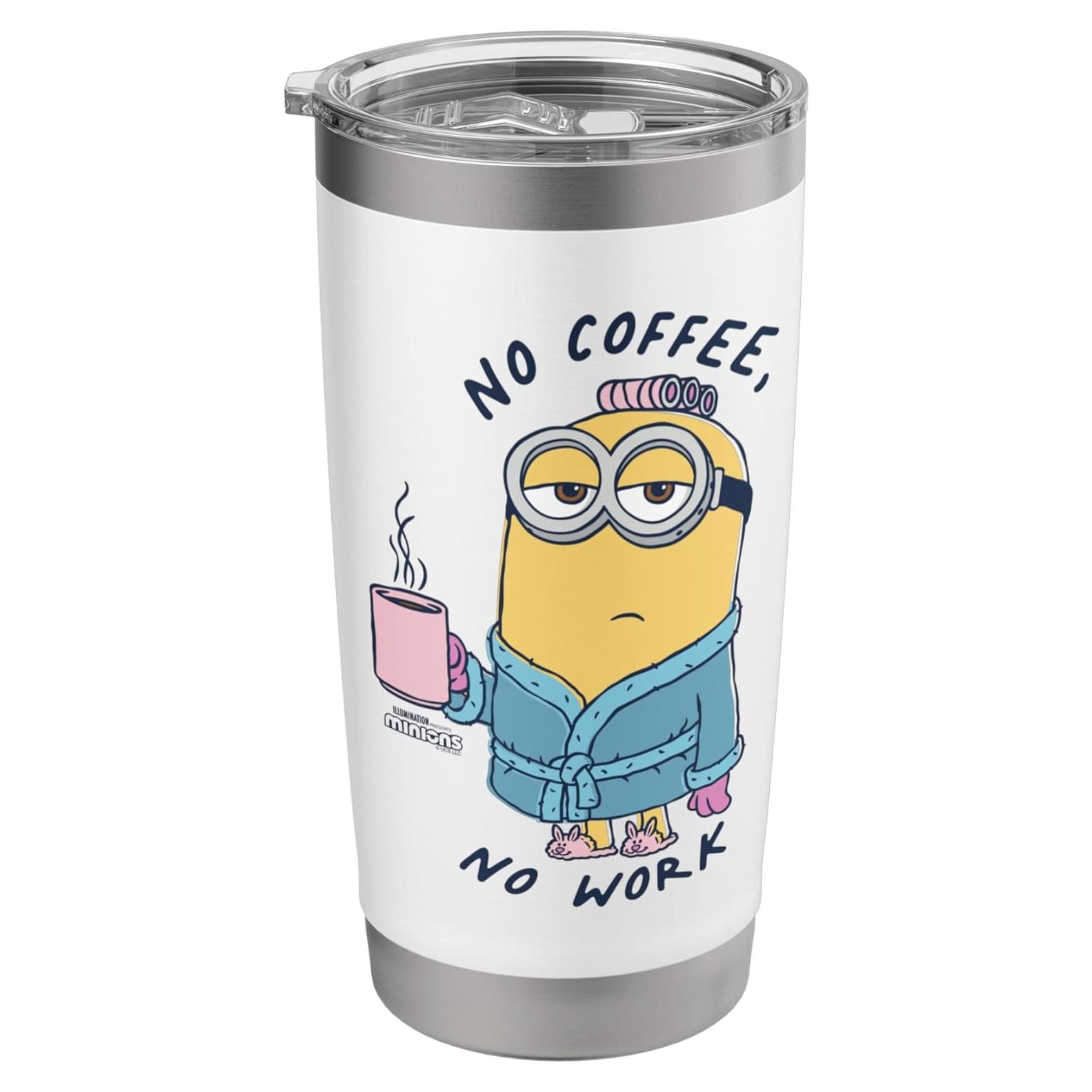 Vaso Térmico de Acero Inoxidable Minions Dave 20 oz Blanco