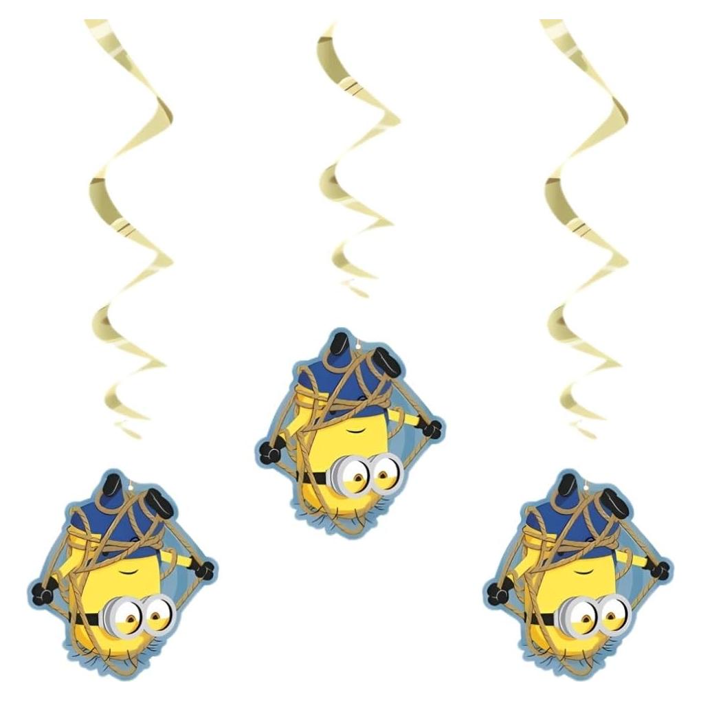 Decoraciones Colgantes Remolino Mi Villano Favorito 66 cm - Paquete de 3