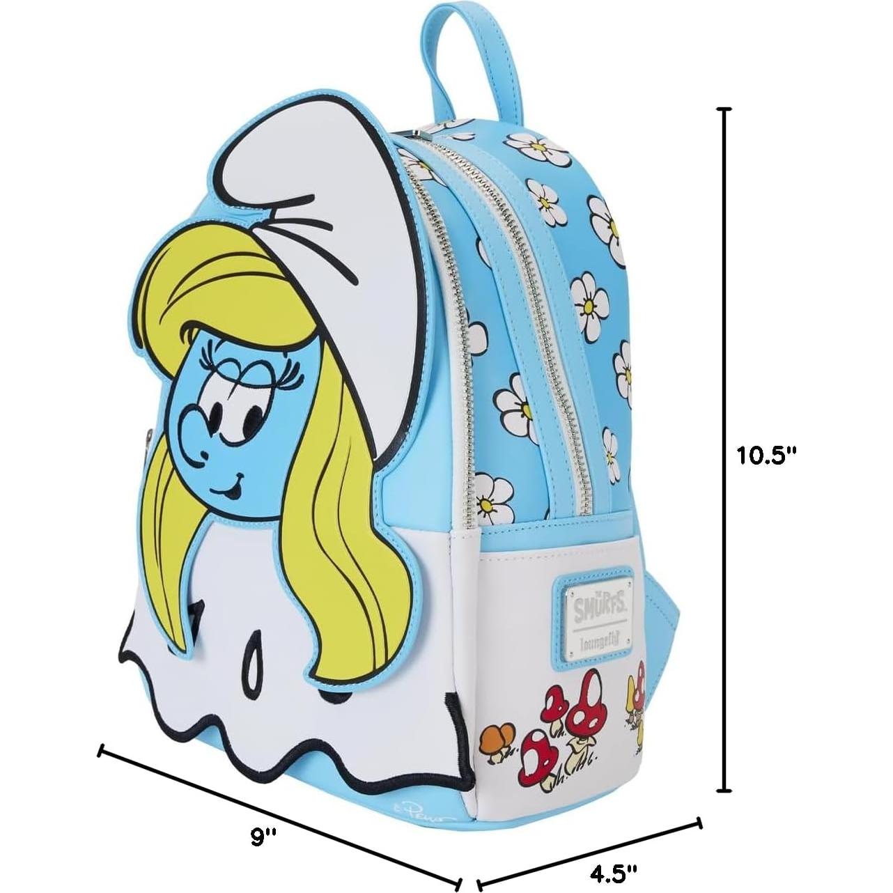 Mochila Mini Cosplay Smurfette Loungefly 22.86x26.67cm