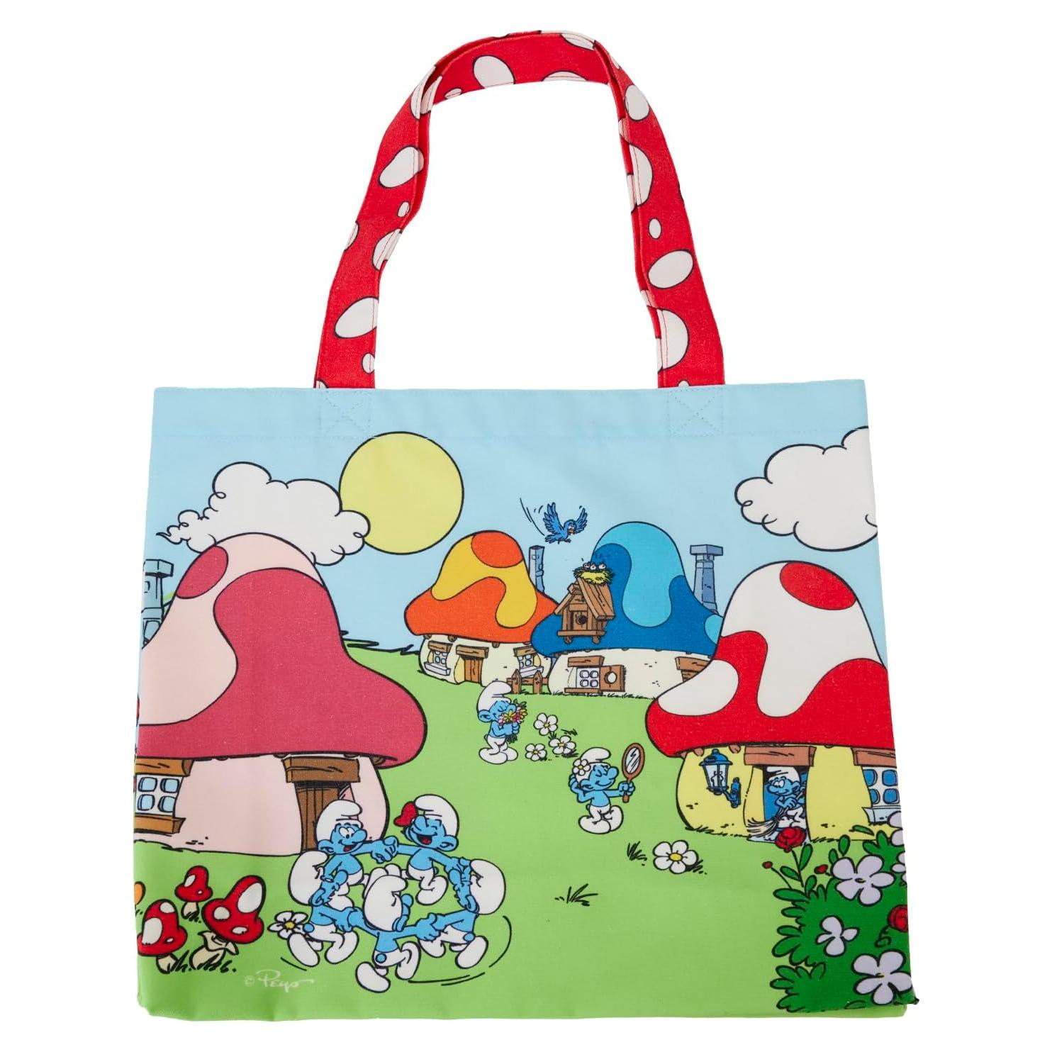 Bolsa de Lona Loungefly The Smurfs Village Life 61x38cm
