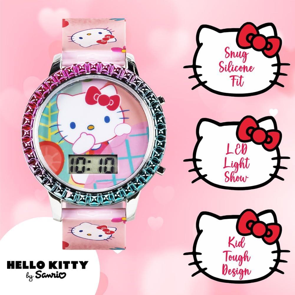 Reloj Digital Hello Kitty Accutime para Niñas Correa Rosa