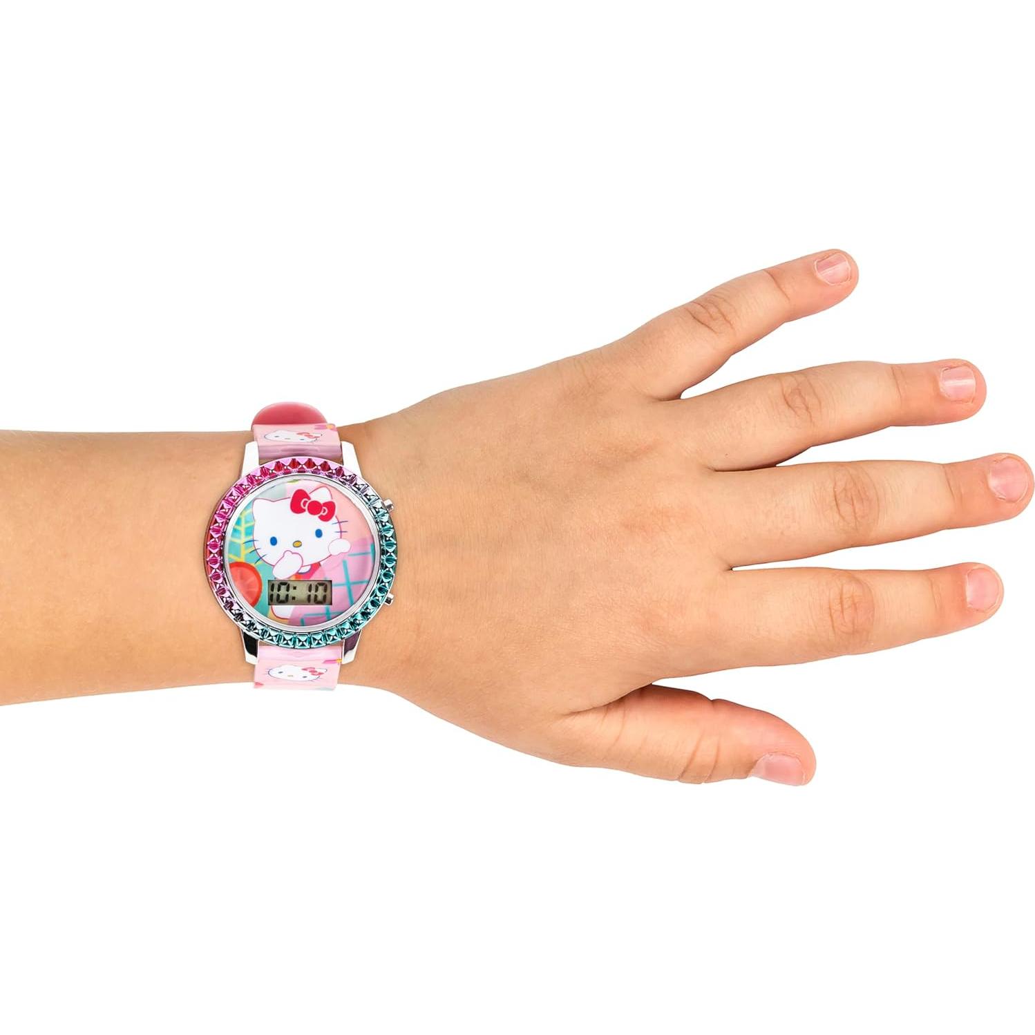 Reloj Digital Hello Kitty Accutime para Niñas Correa Rosa