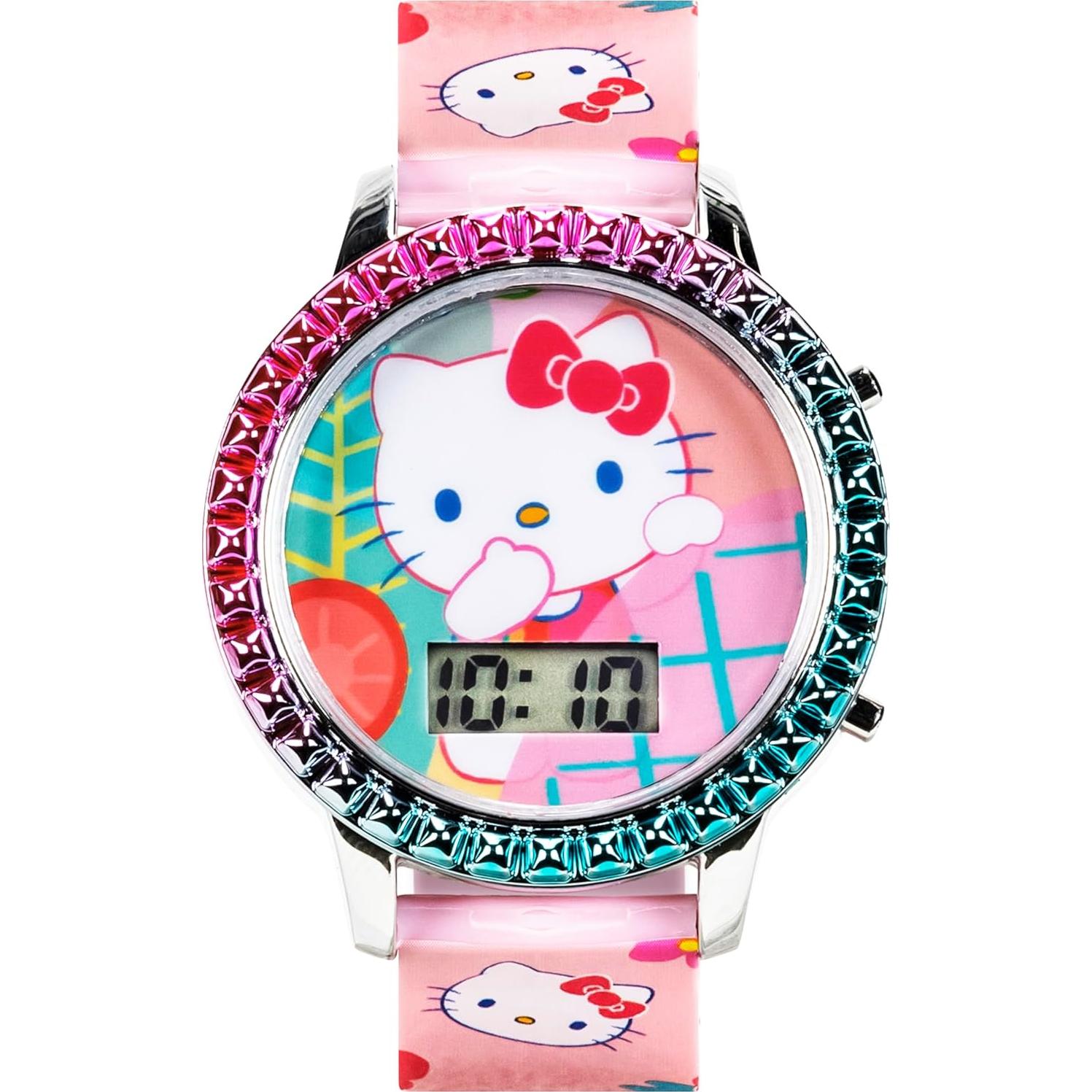 Reloj Digital Hello Kitty Accutime para Niñas Correa Rosa