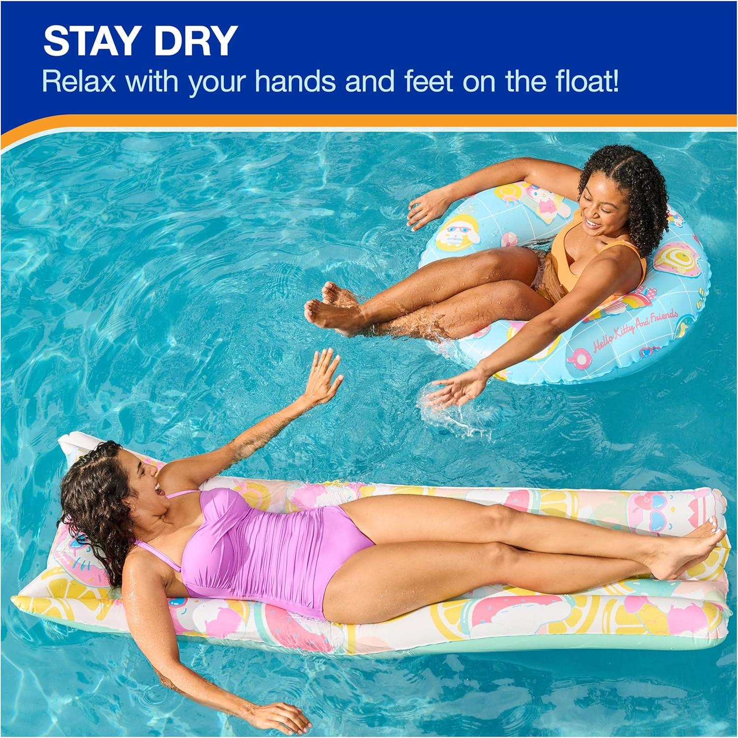 Flotador de piscina Suntanner Hello Kitty Swimways 178x58 cm