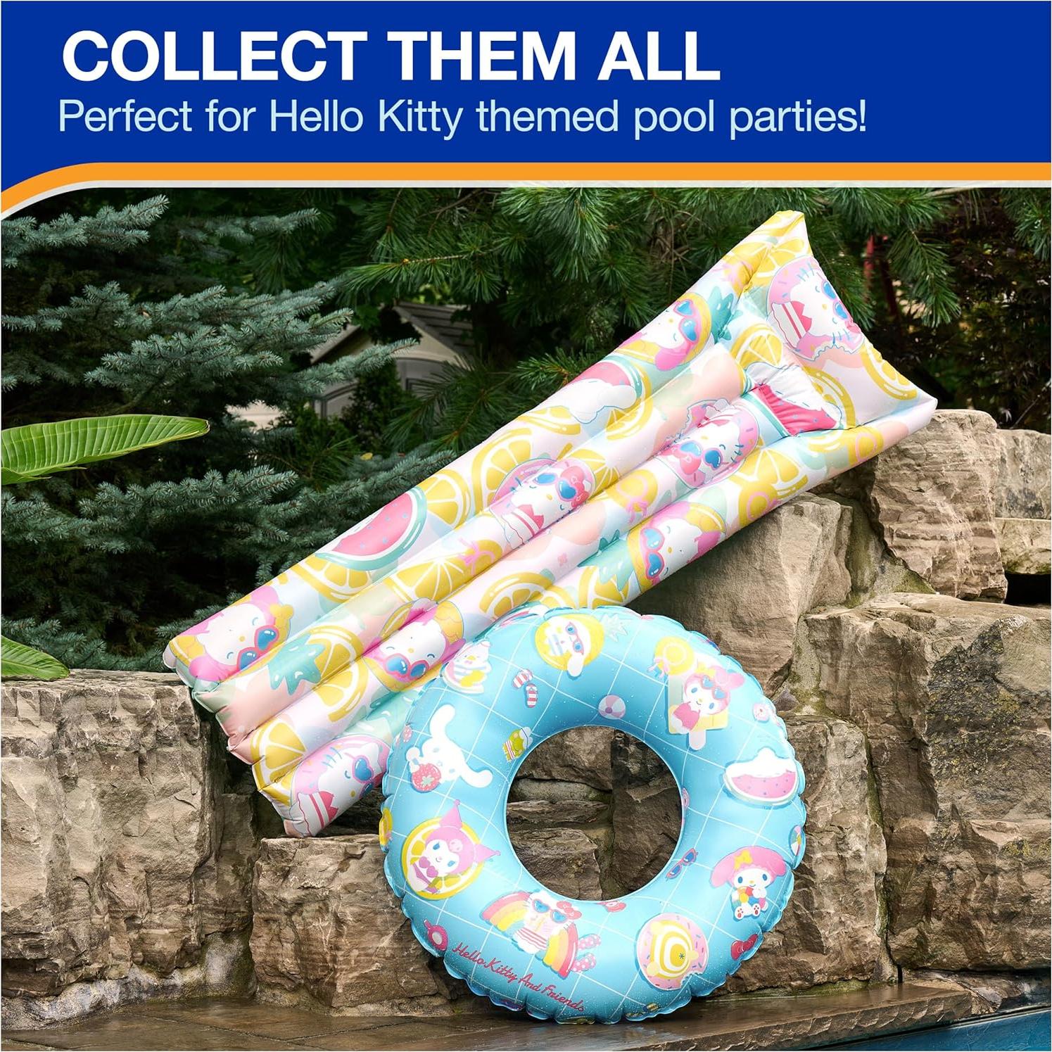 Flotador de piscina Suntanner Hello Kitty Swimways 178x58 cm