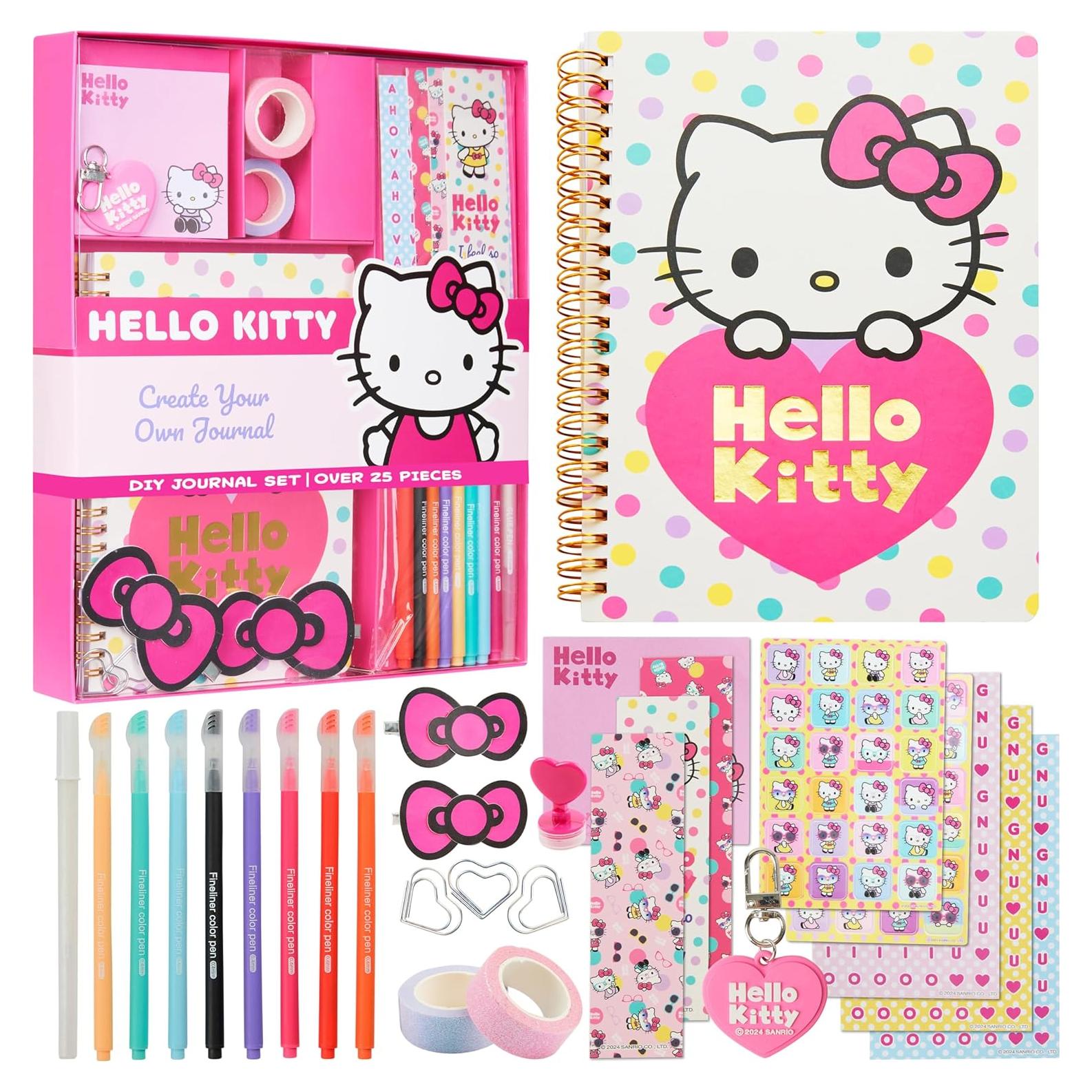 Kit de Diario DIY Hello Kitty A5 con Accesorios Kawaii