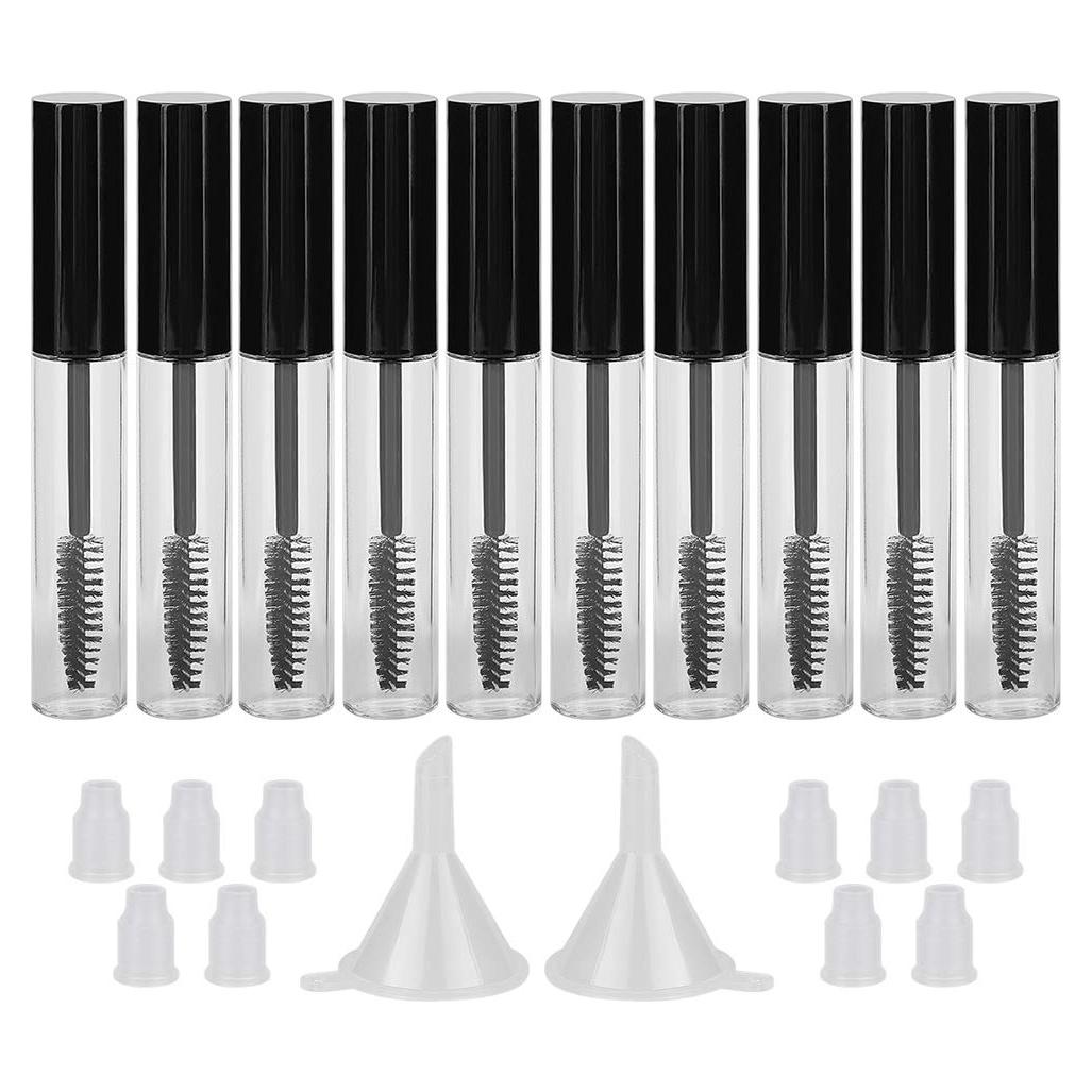 GTHER 10PCS Botellas Vacías 10ML con Varita y Embudos