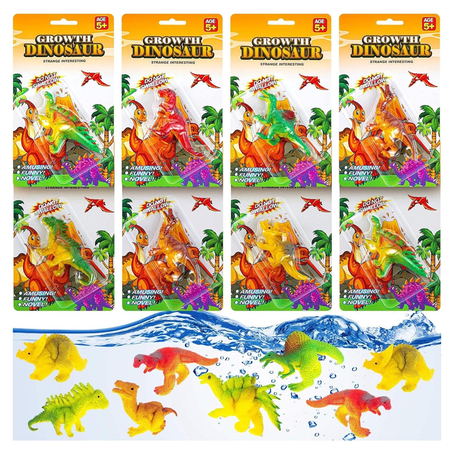 Conjunto 8 Criaturas Crecientes Dinosaurios Outus - Juguete Educativo