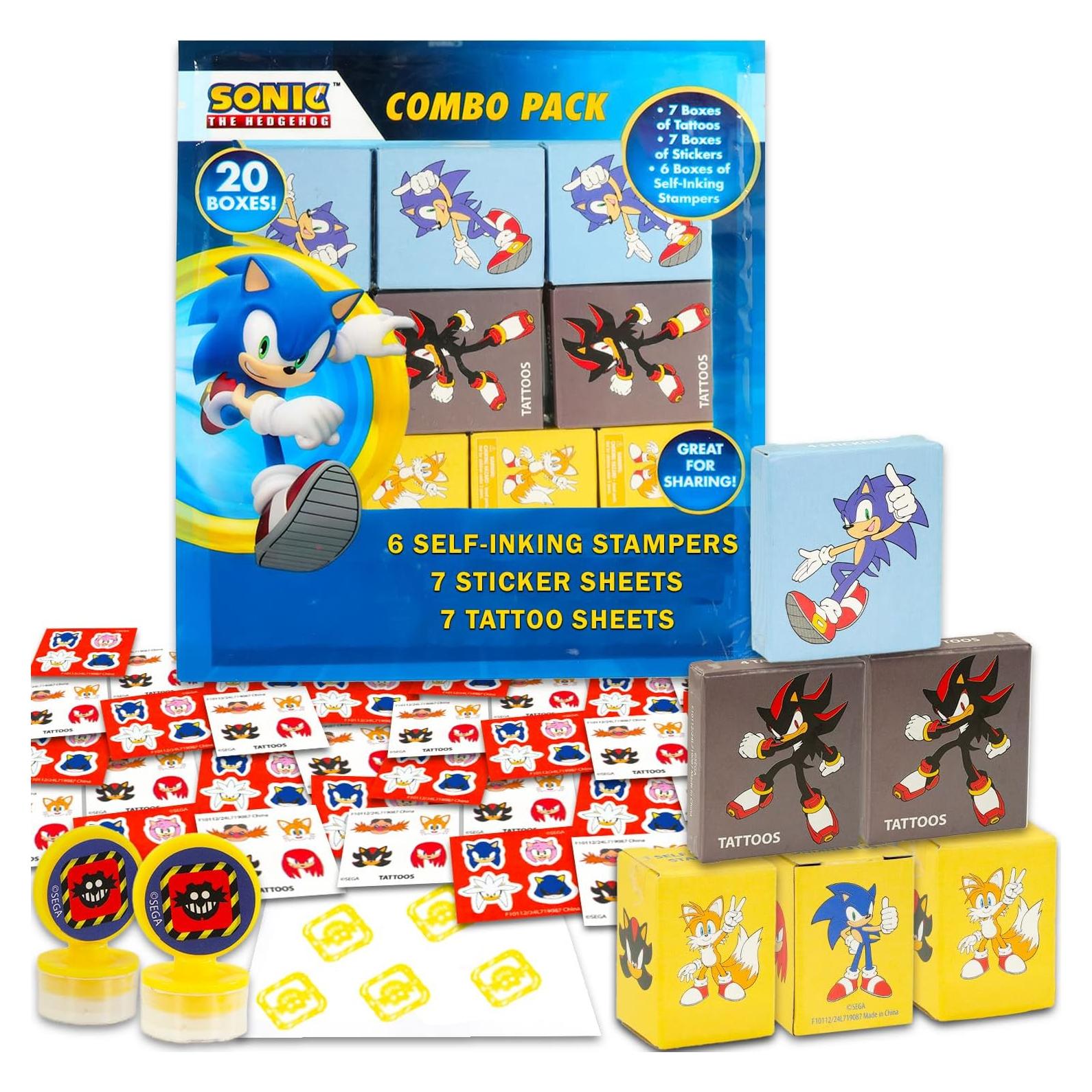 Cajas de Favor Sonic el Erizo para 20 Invitados - 20 Piezas