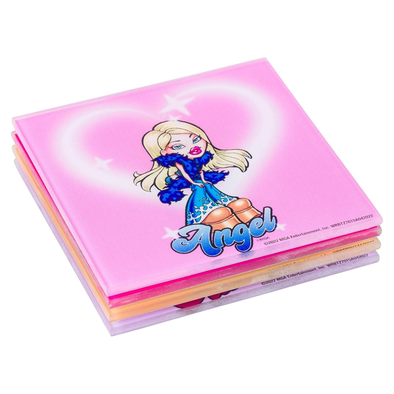 Conjunto de Posavasos de Vidrio Bratz 4 Piezas Silver Buffalo