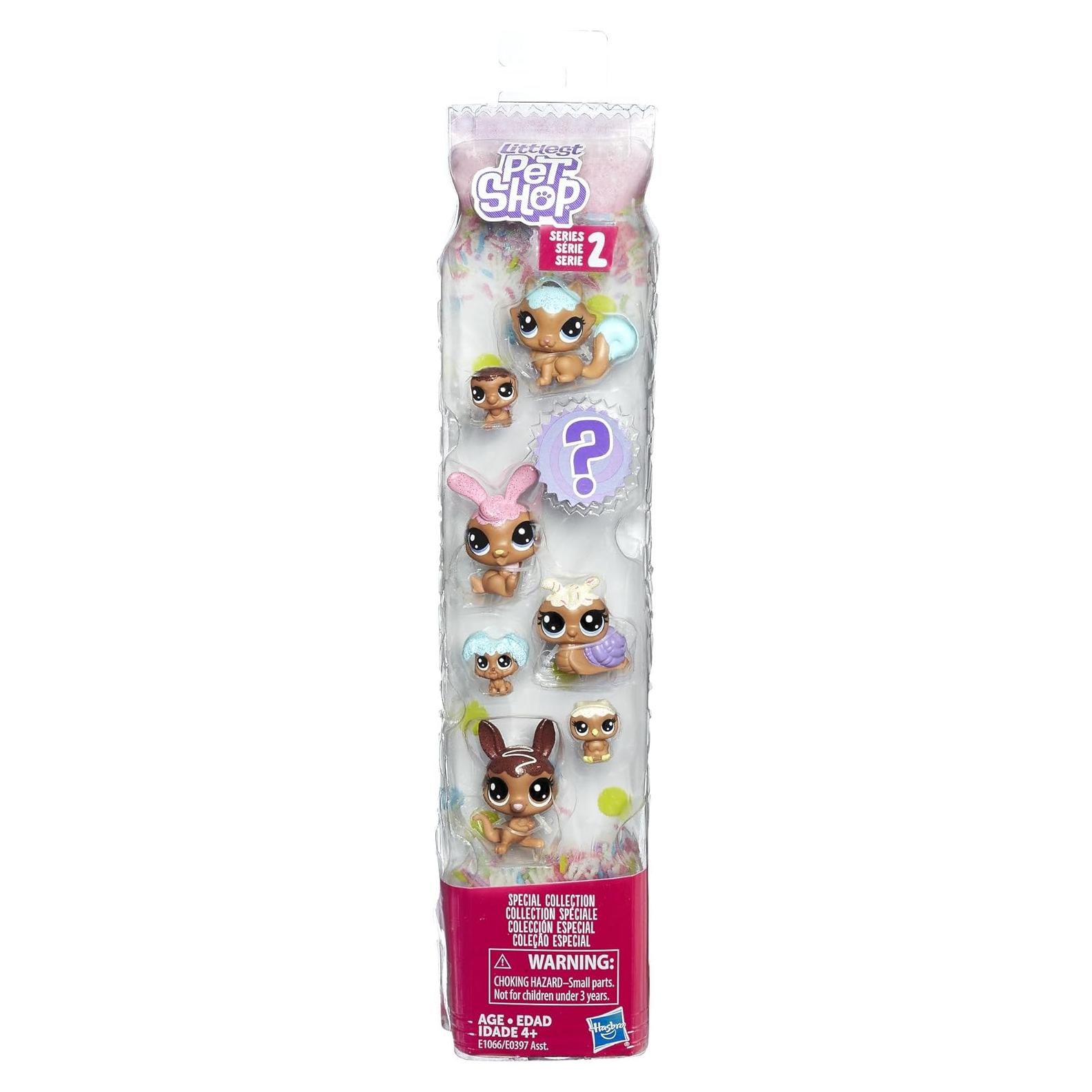 Figuras de mascotas Littlest Pet Shop - Locura de Glaseado - 8 Piezas