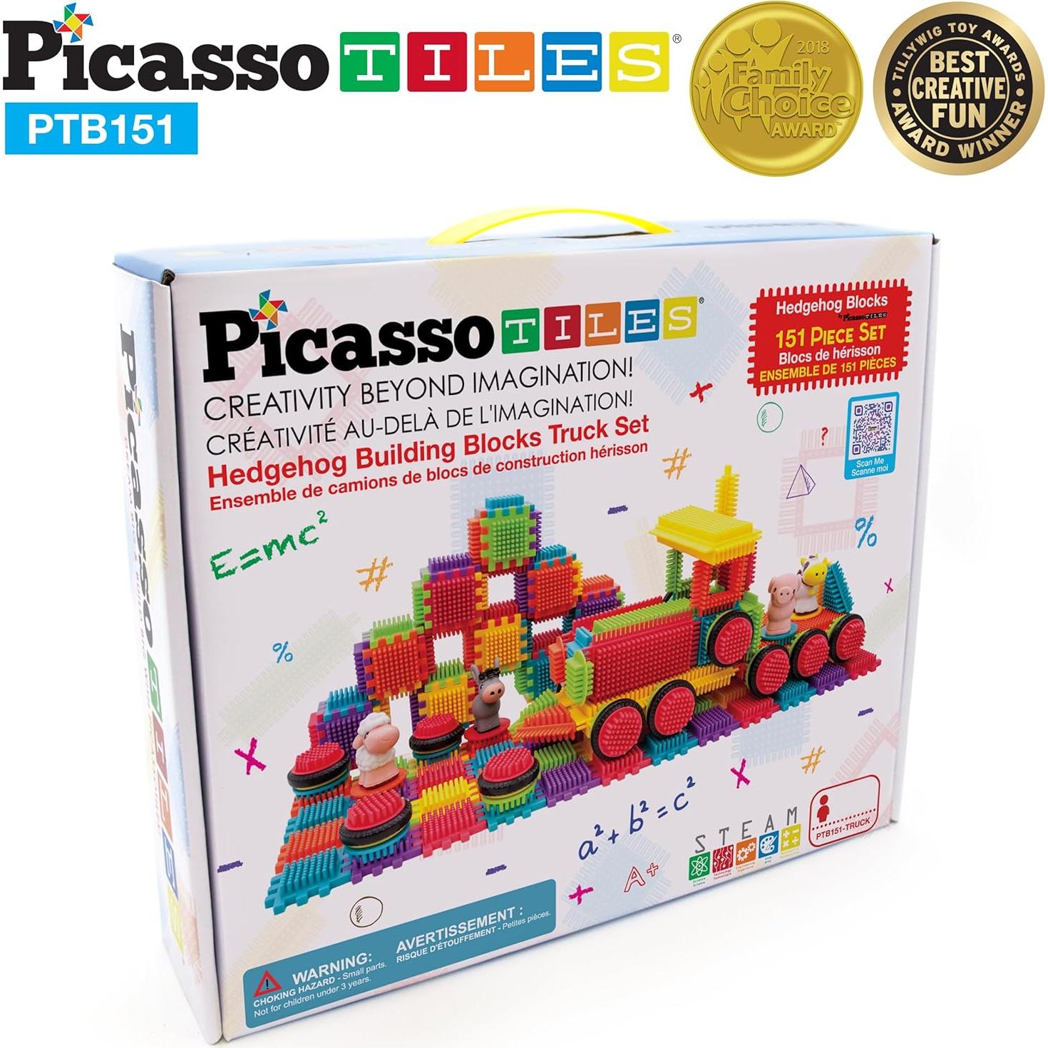PicassoTiles PTB151 151 Piezas Bloques de Construcción Camión