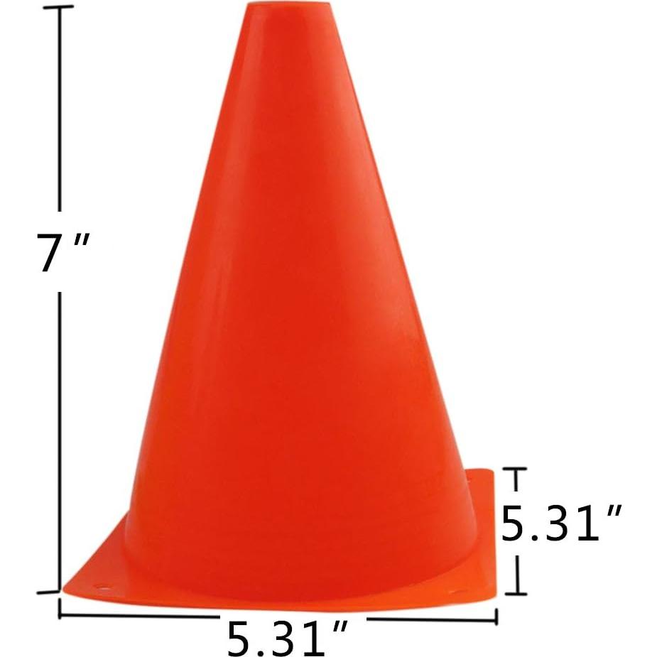 Conos de Tráfico de Plástico Mirepty 17.78 cm Set de 24