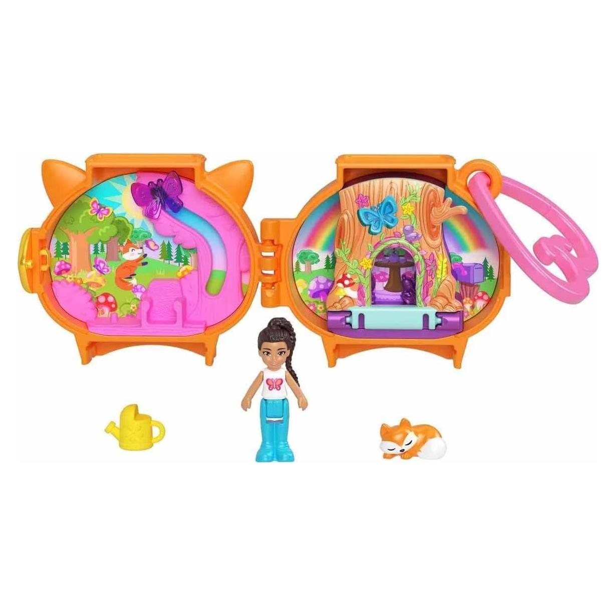 Conjunto de Juego Compacto Polly Pocket Zorro HRD39 16.5x10.5cm