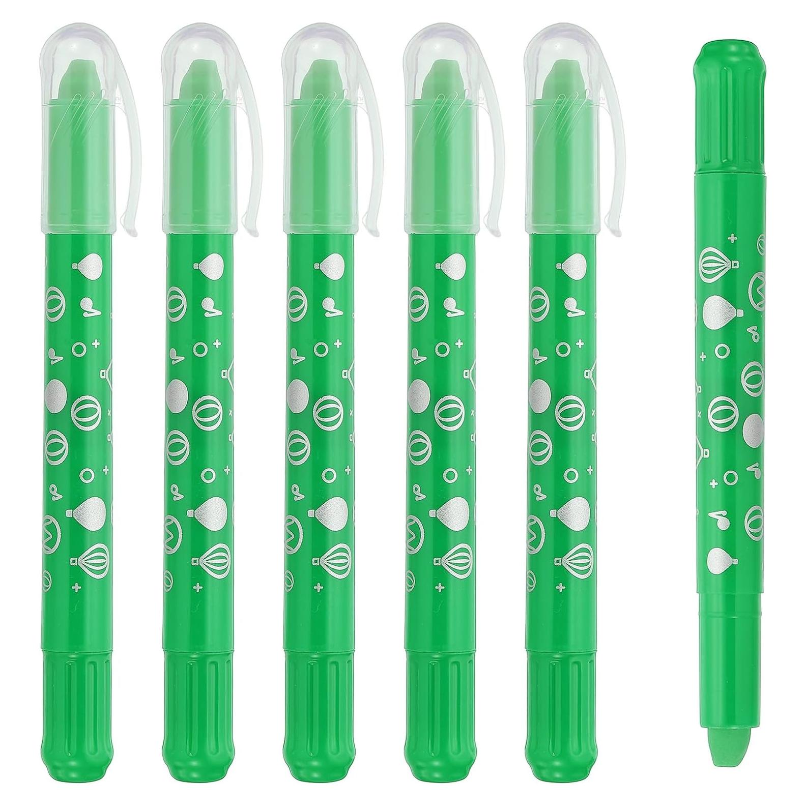 Crayones Acuarelables PATIKIL 6Pcs Verde Esmeralda