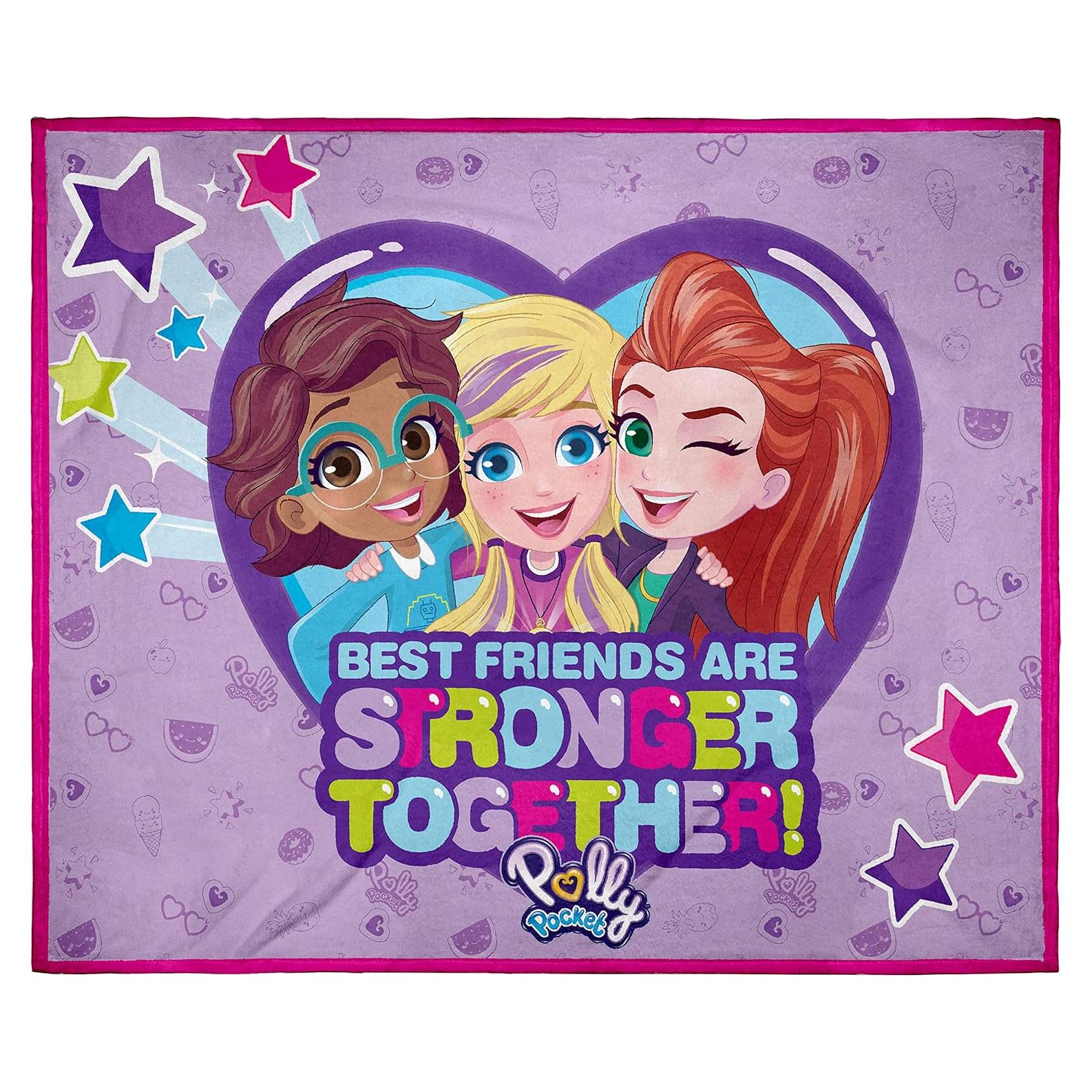Manta de Felpa Polly Pocket Intimo 127cm x 152cm Suave