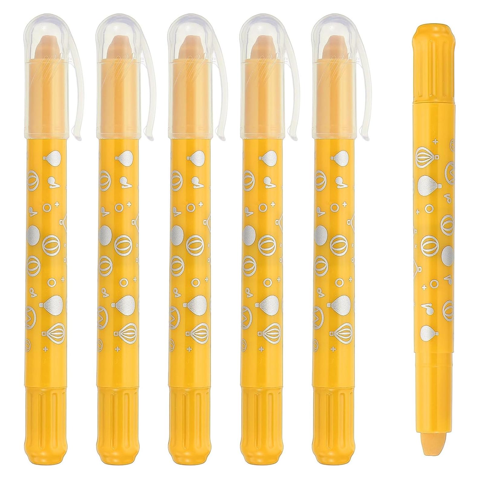 Crayones Acuarelables PATIKIL 6Pcs Tono Dorado