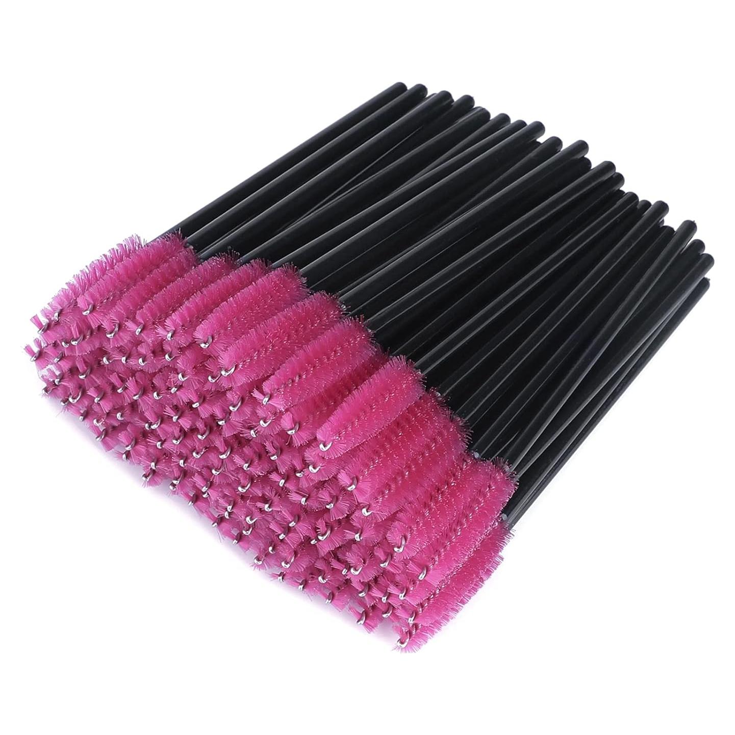 G2PLUS 100 Cepillos Desechables para Pestañas Rosa