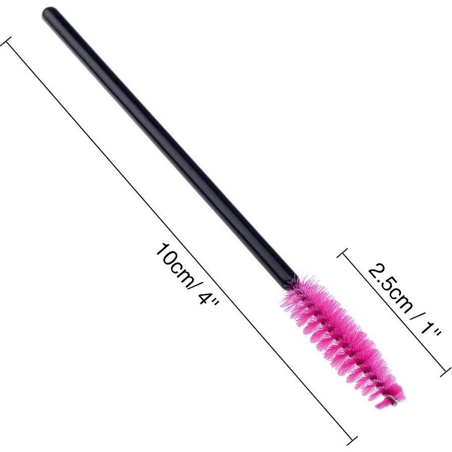 G2PLUS 100 Cepillos Desechables para Pestañas Rosa