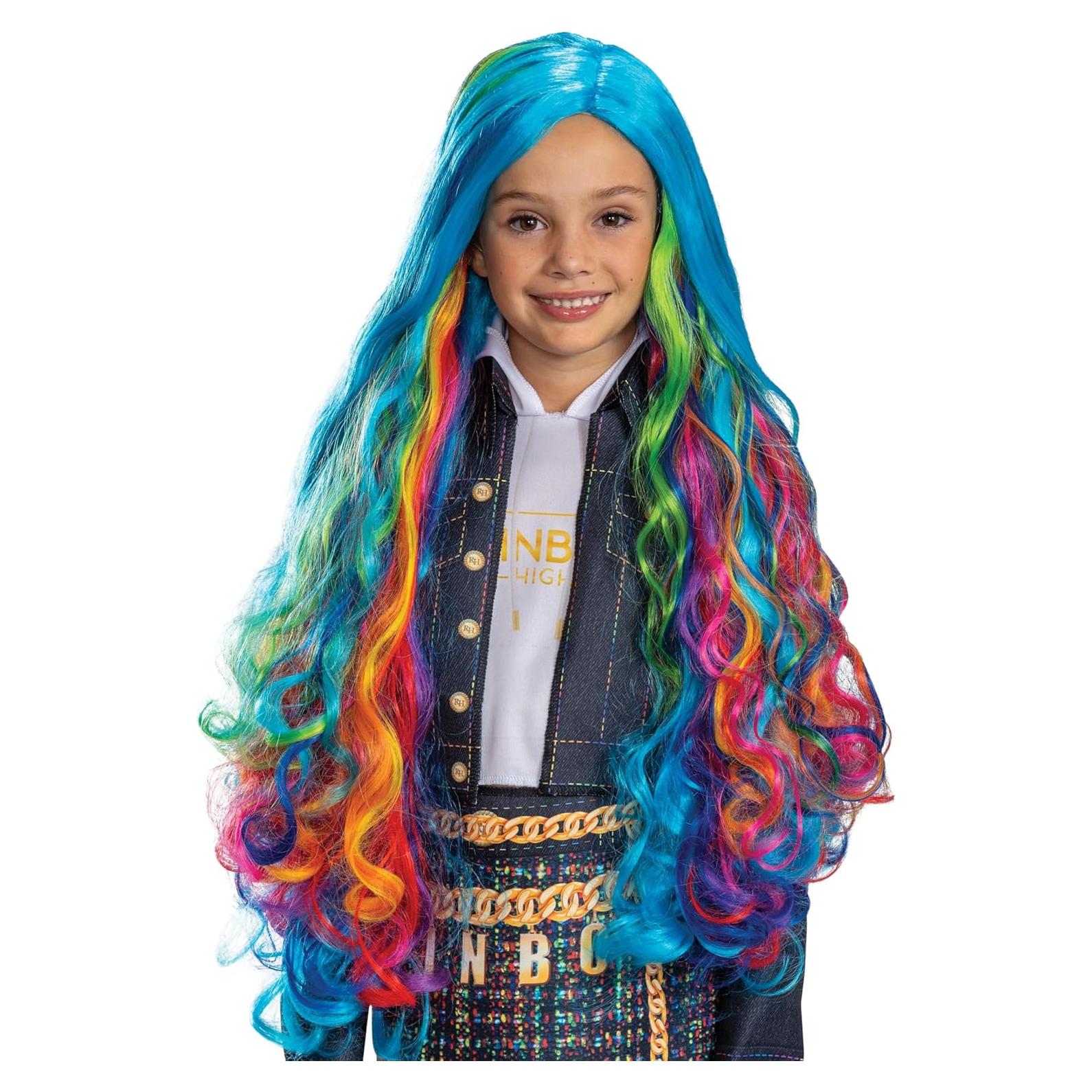 Peluca de Disfraz Amaya Rainbow High - Accesorio Oficial