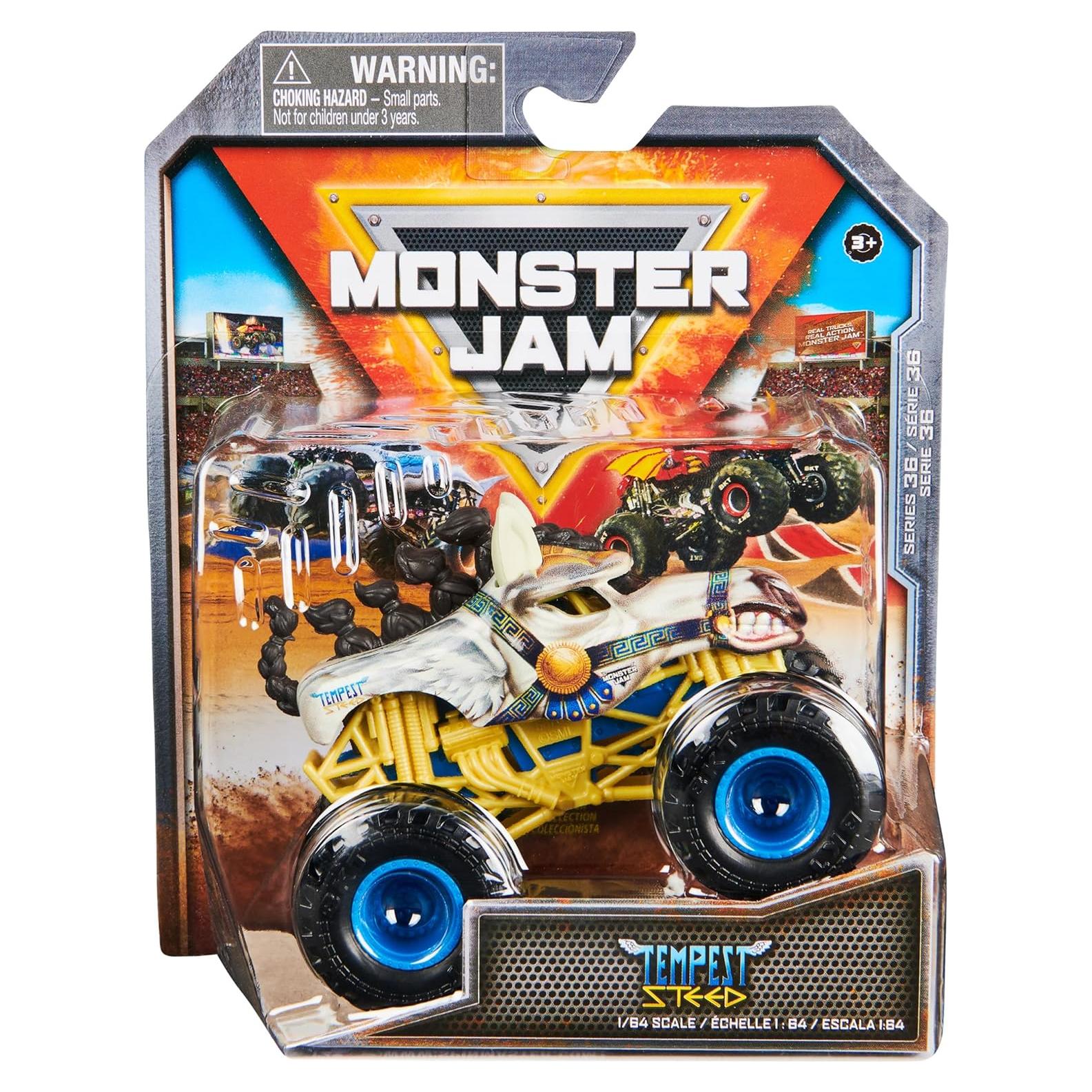 Camión Monstruo Monster Jam Tempest Steed 1:64 Metal Fundido