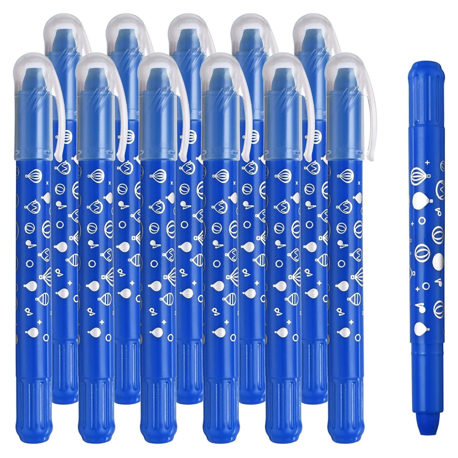 Crayones Acuarelables PATIKIL 12 Pcs Azul Oscuro