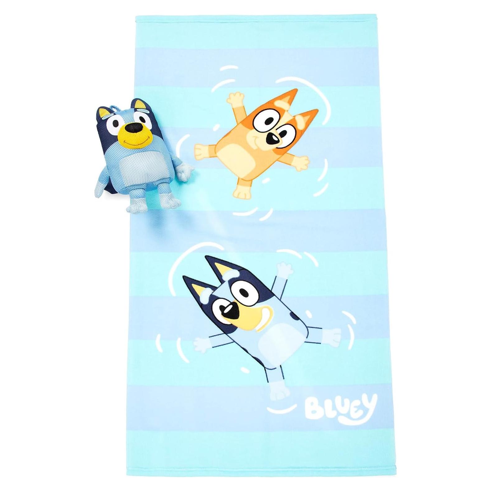 Juego de Toalla de Baño y Compañero Jay Franco Bluey 2 Piezas