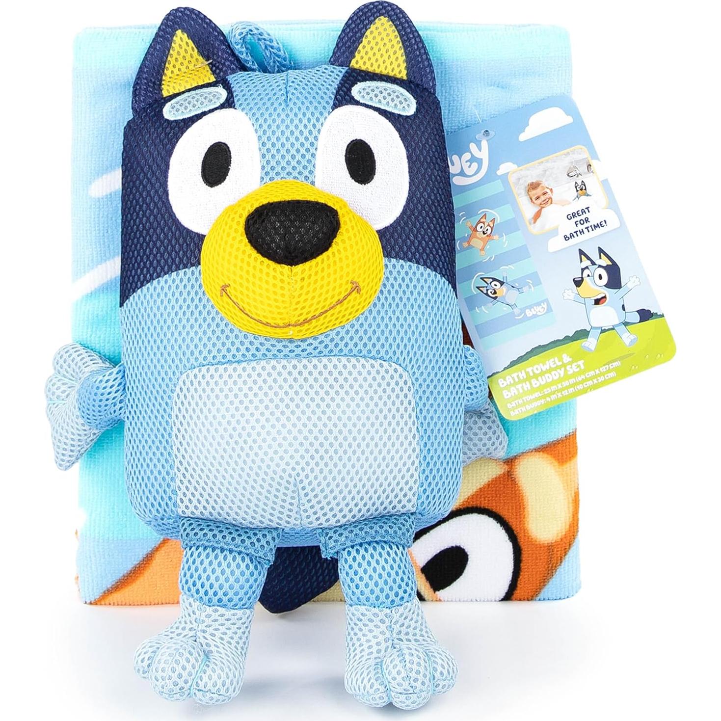 Juego de Toalla de Baño y Compañero Jay Franco Bluey 2 Piezas