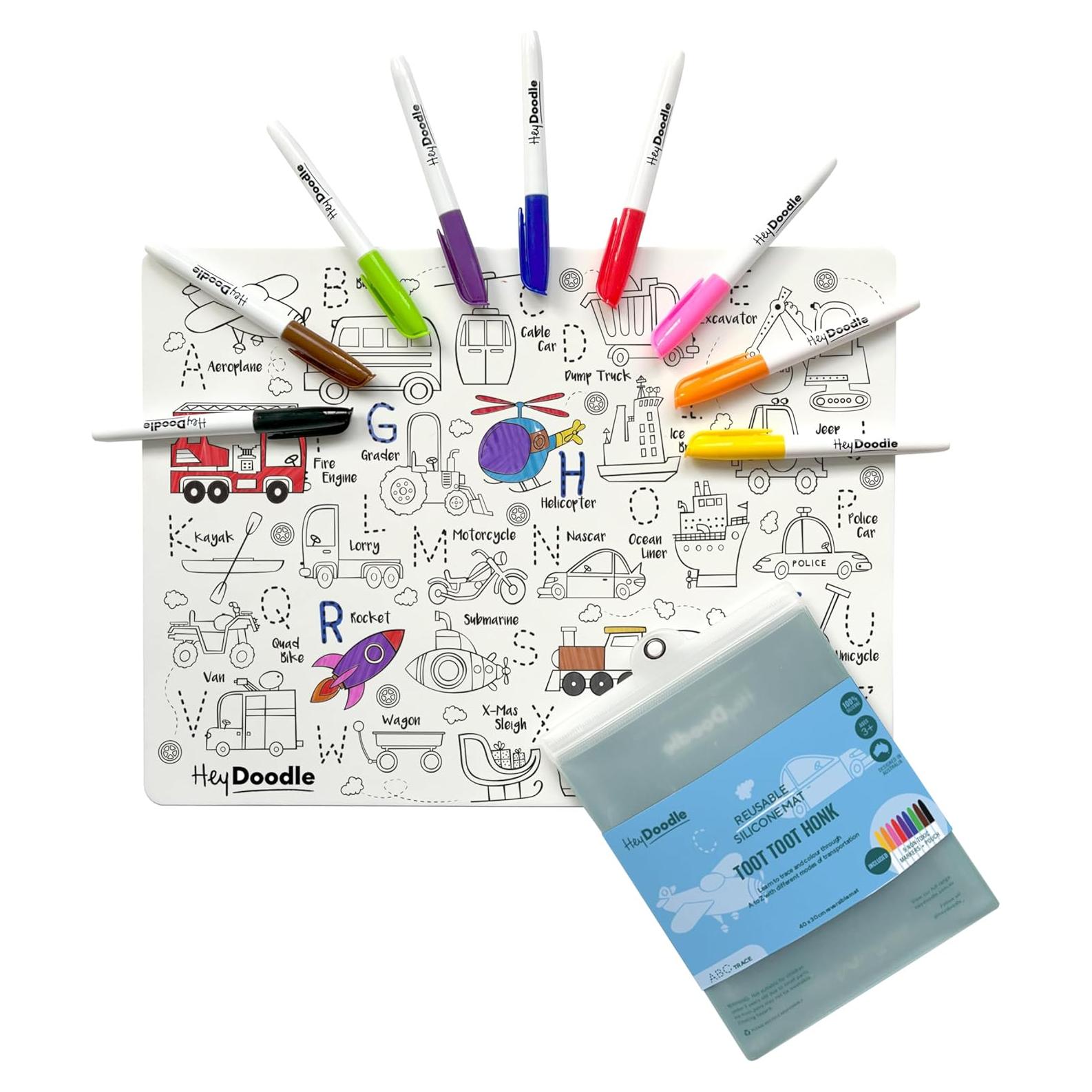 Alfombrilla Dibujo Borrable HeyDoodle 40x30 cm Niños