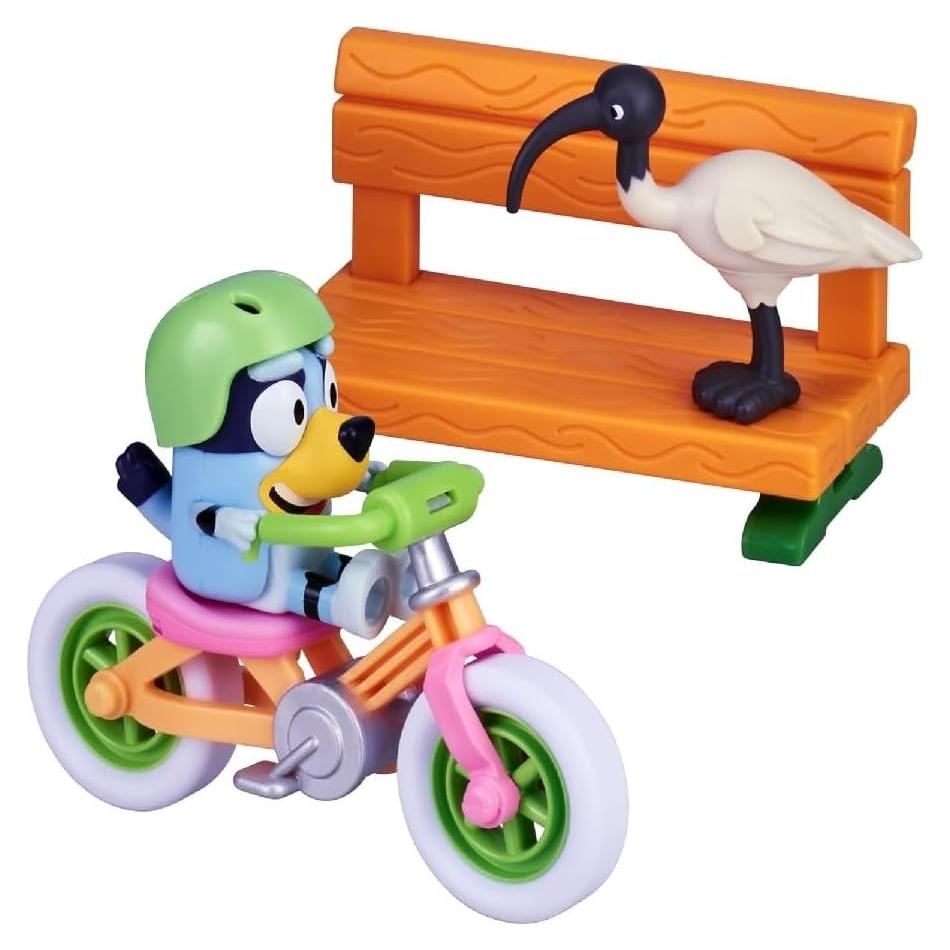 Bicicleta y Figura Bluey S6 - MOOSE TOYS - 6.35 cm