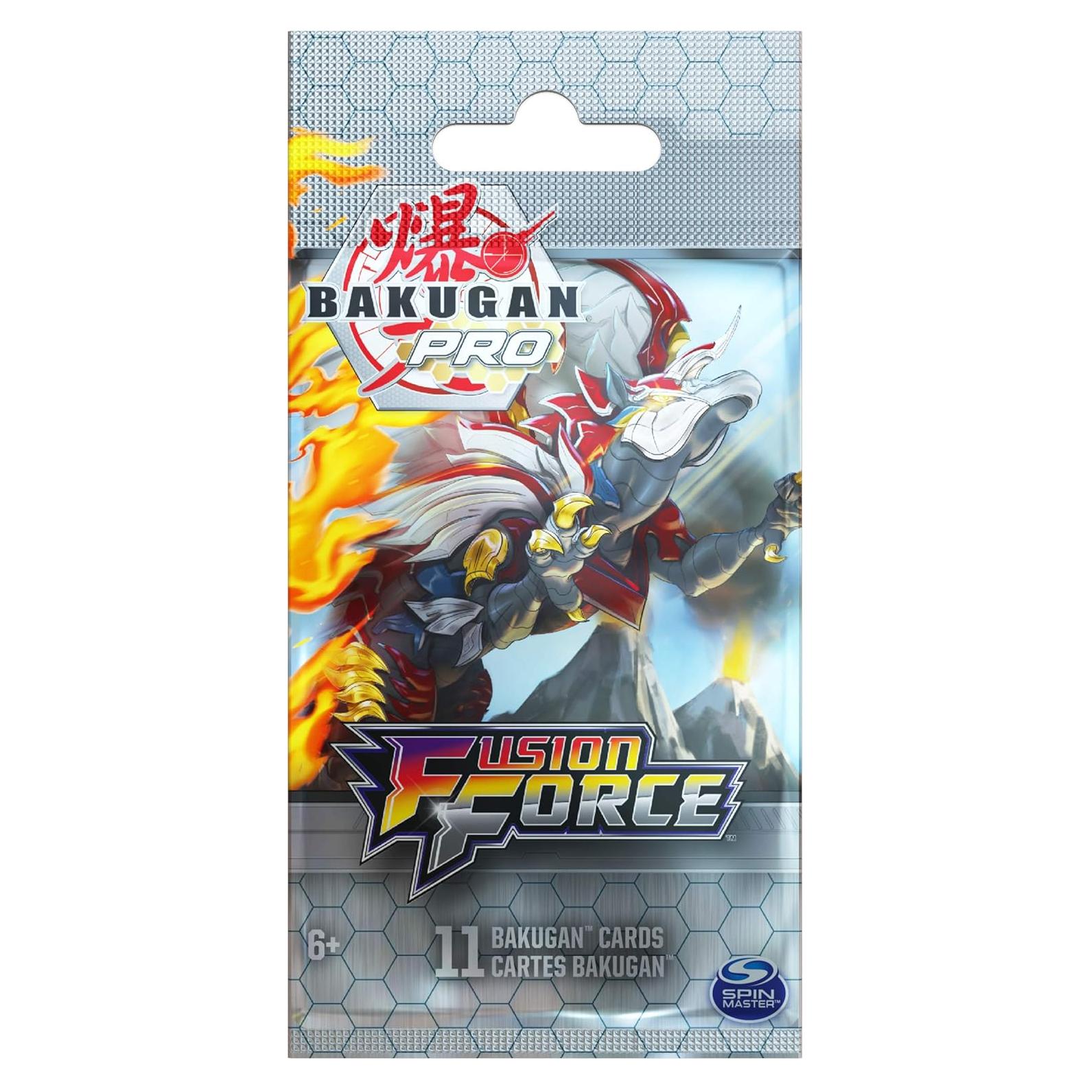 Paquete de Refuerzo Bakugan Pro con 11 Tarjetas Coleccionables