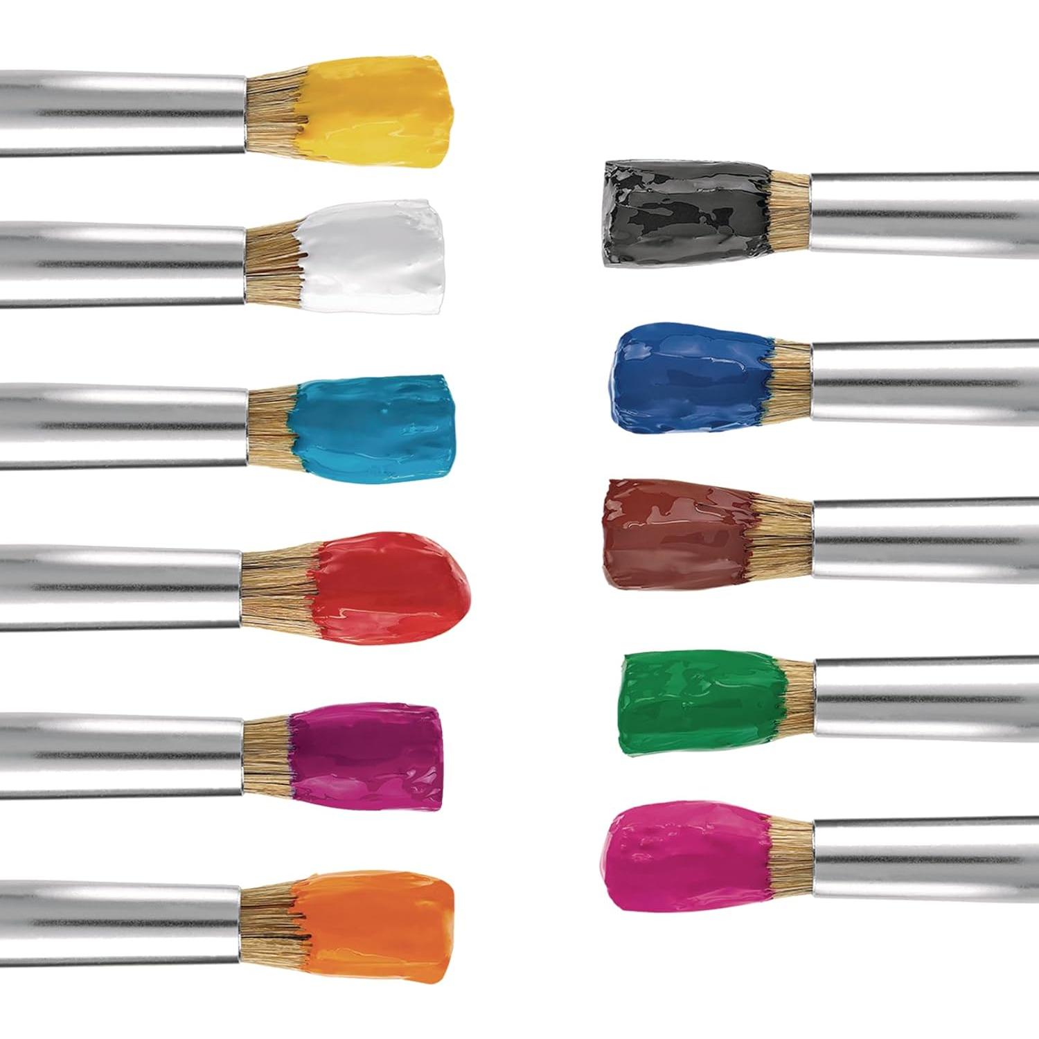 Pinturas Tempera Lavables Coloraciones SWT16, Set 11 Colores