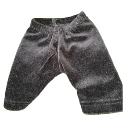 Pantalones de Terciopelo Negro para Muñecas Cabbage Patch 30 cm
