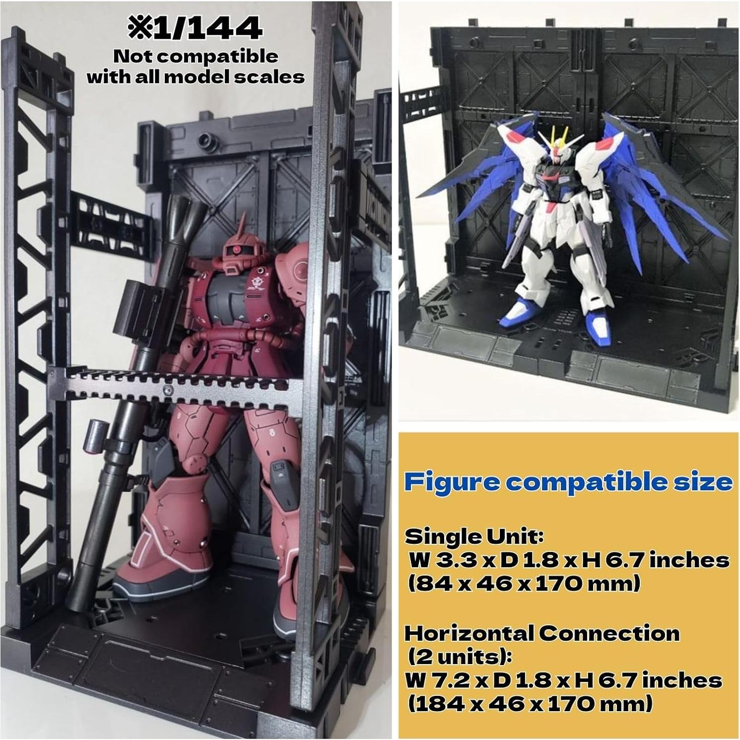 Juego de Exhibición de Modelos de Plástico Gundam - 2 Bases