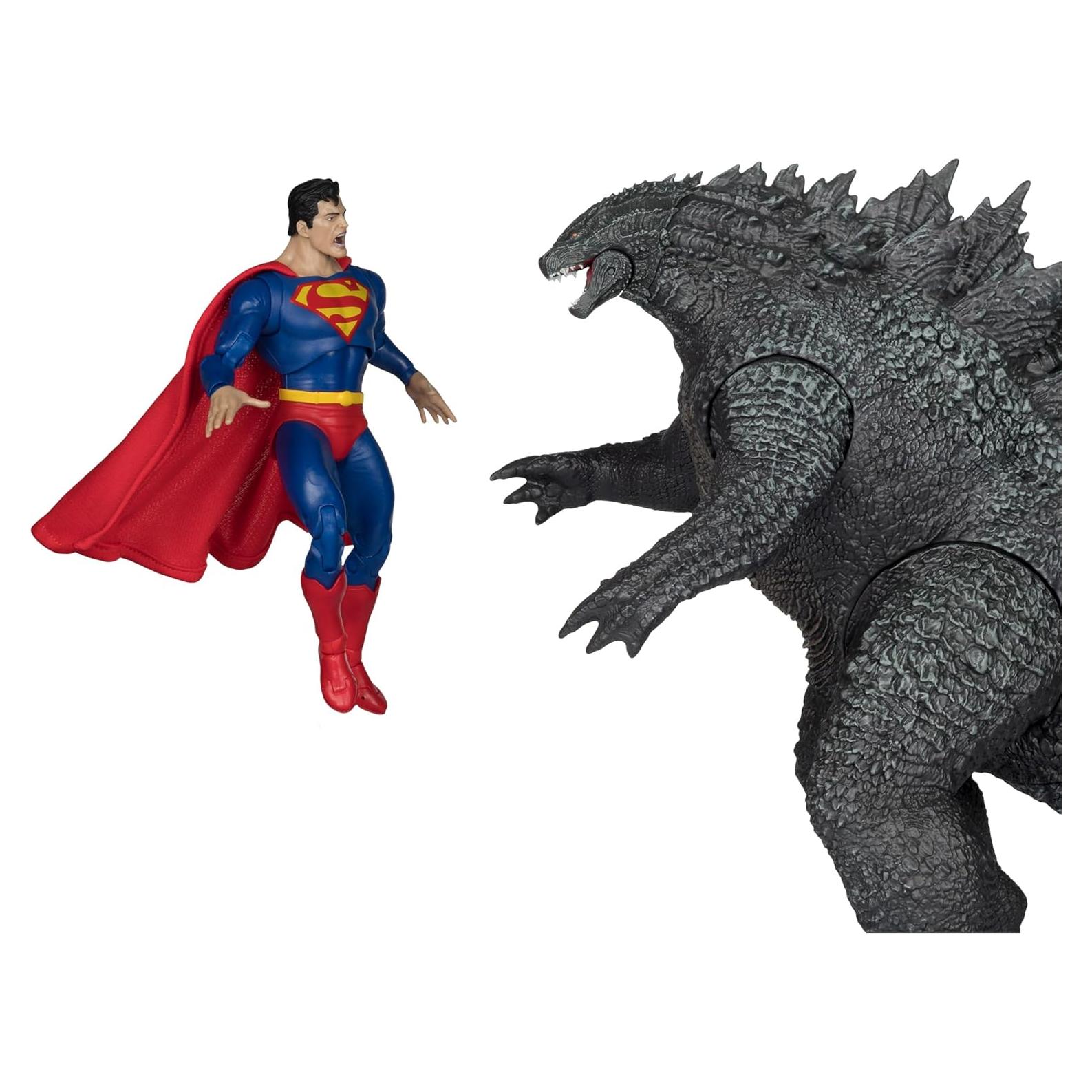 Figuras de Acción McFarlane Toys Superman vs Godzilla 2pk