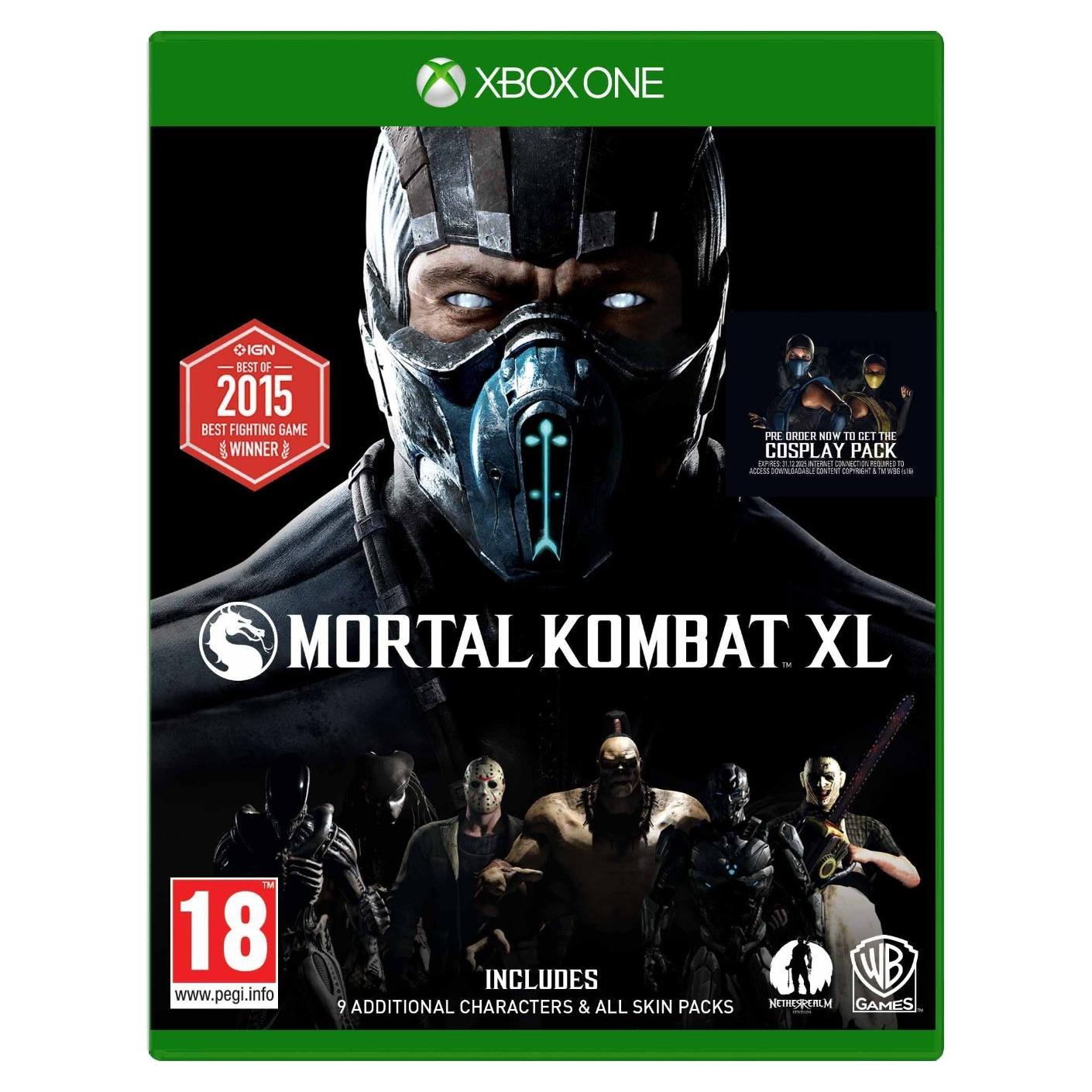 Mortal Kombat XL Videojuego Xbox One - Incluye 9 personajes