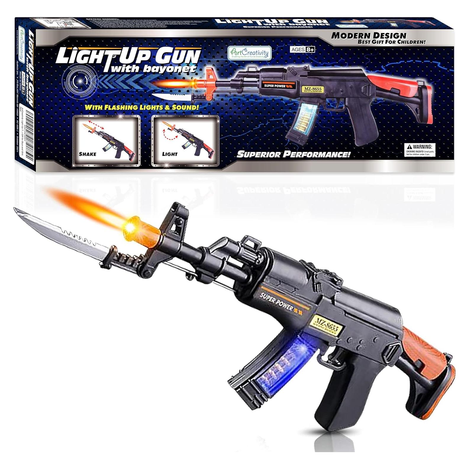 Pistola de Juguete ArtCreativity con Bayoneta Plegable 40 cm