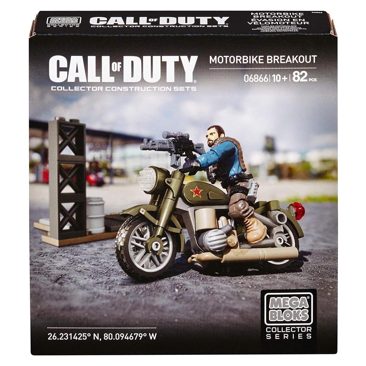 Mega Bloks Call Of Duty Motocicleta Alex Mason 82 Piezas
