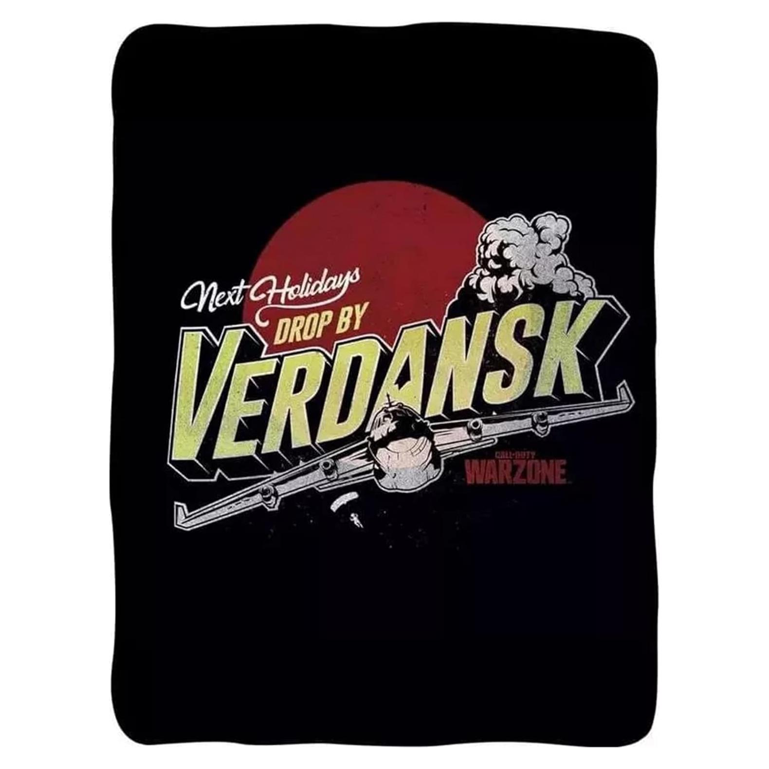 Manta de Forro Call of Duty 152 x 114 cm Poliester Negra