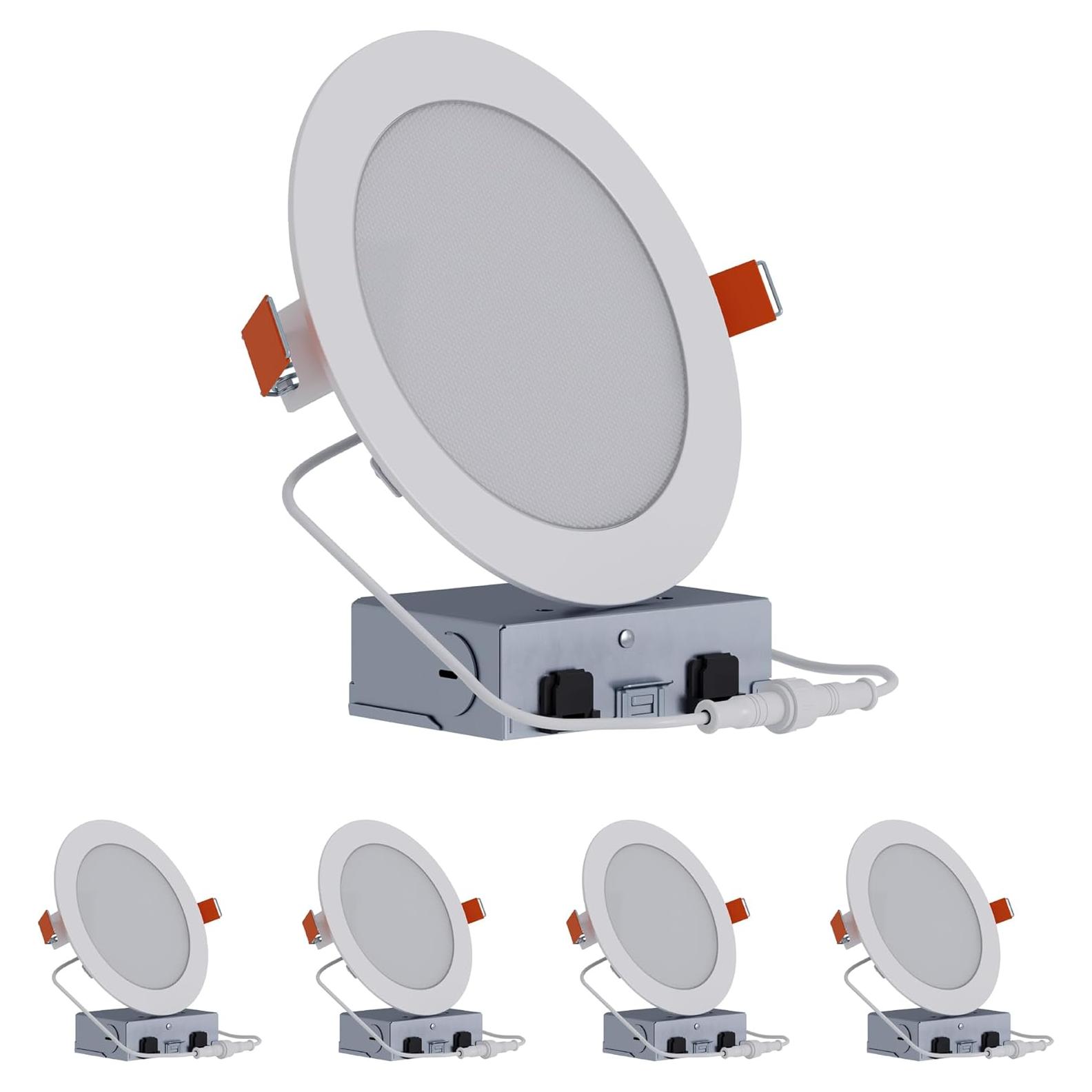 Downlight LED Empotrado HALO 6" Regulable 4-Pack Blanco