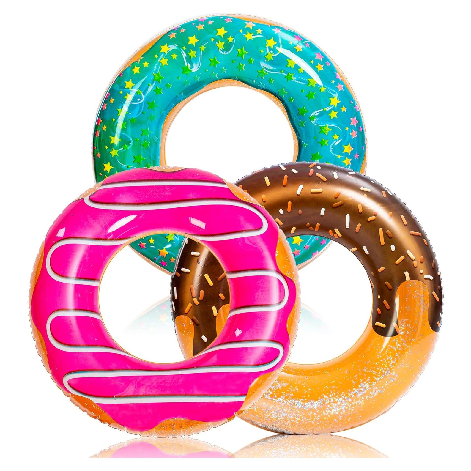 Flotador de Piscina Donut JOYIN 82.55 cm - Paquete de 3