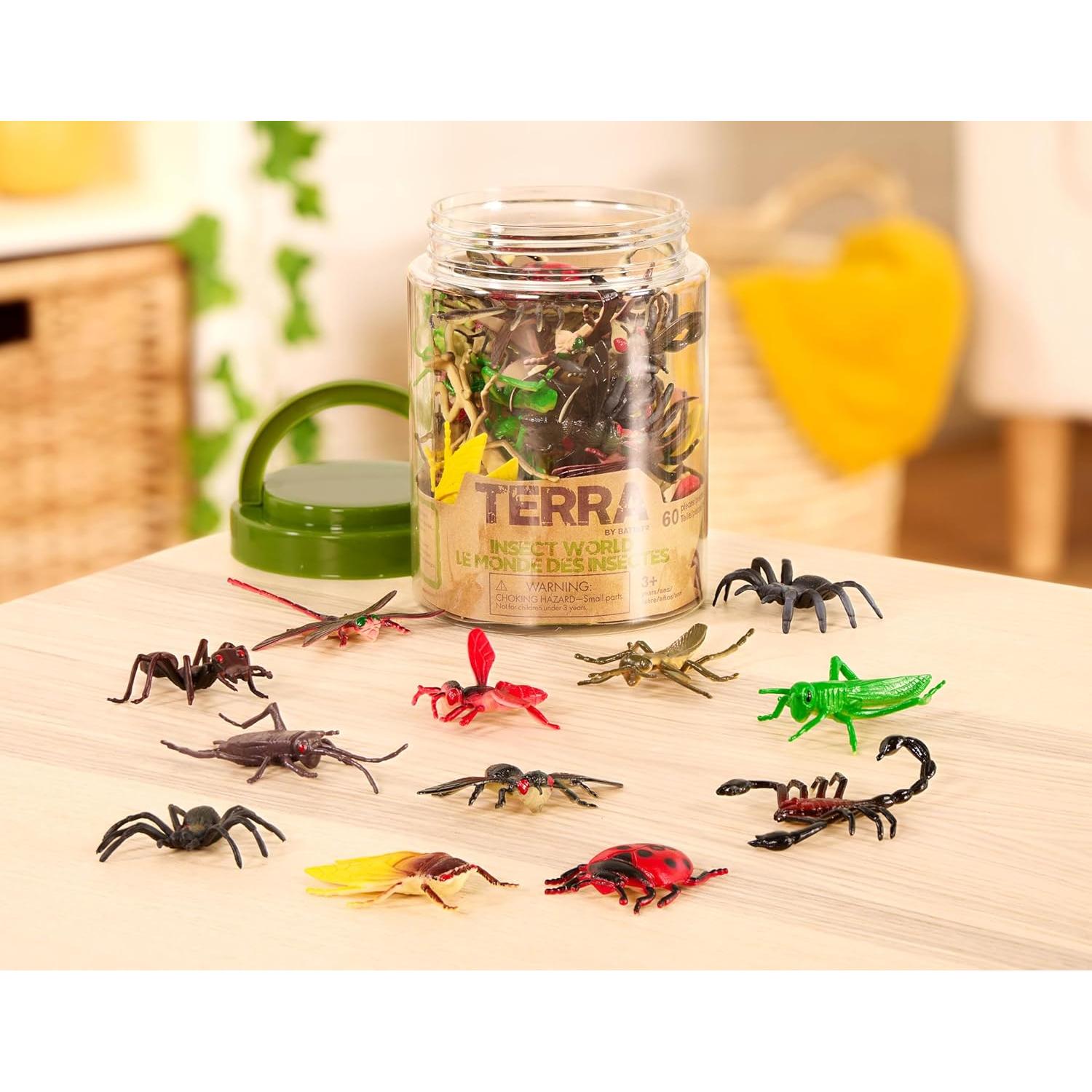 Terra by Battat - 60 Pcs Animales Reptiles y Anfibios
