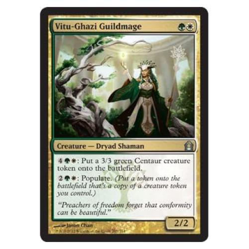 Magic The Gathering - Vitu-Ghazi Guildmage (207) - Return to Ravnica - Single Card - Uncommon - Multi-Color Creature - Dryad Shaman - 2/2 - 2012