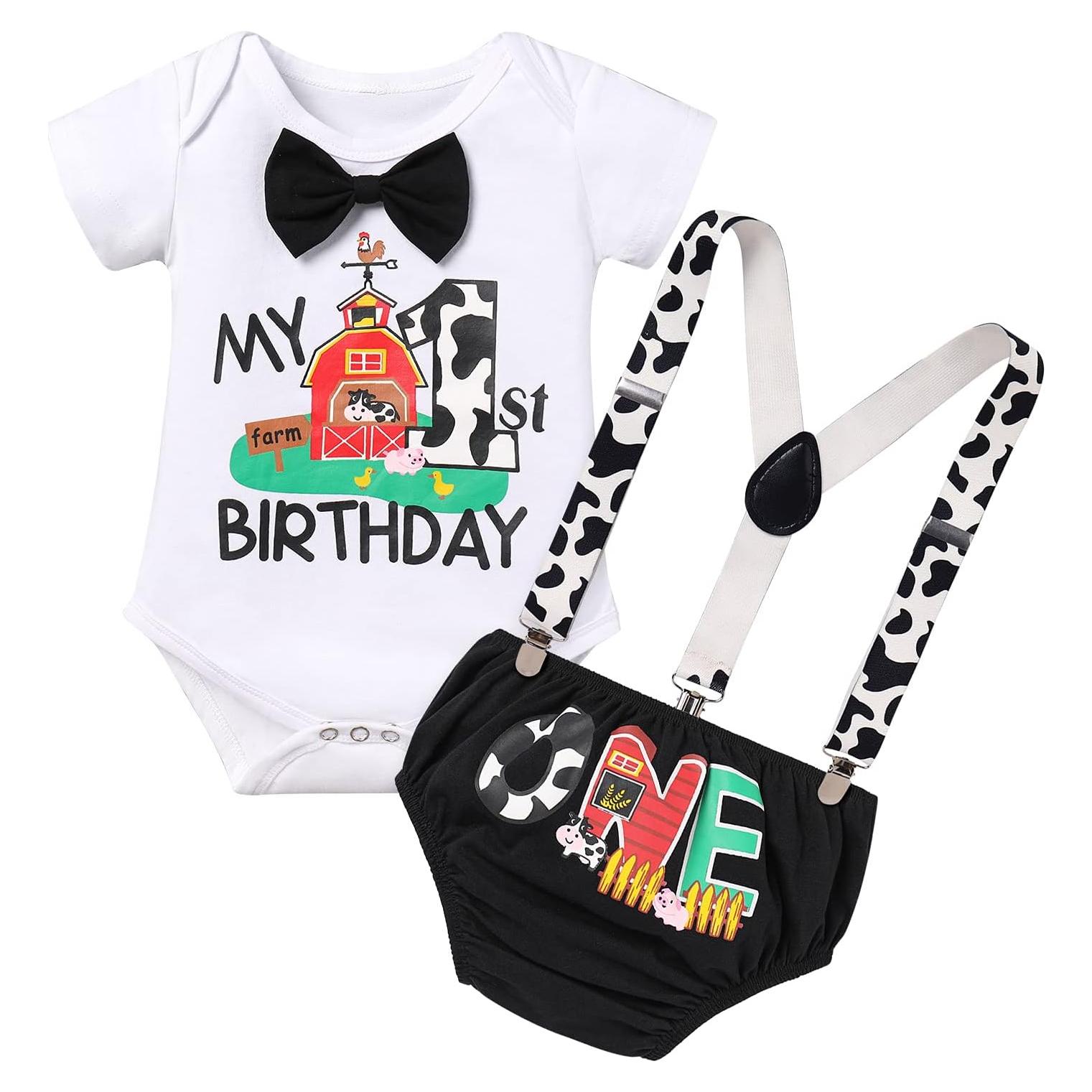 Conjunto de Cumpleaños IMEKIS 1 Año Niños Granja