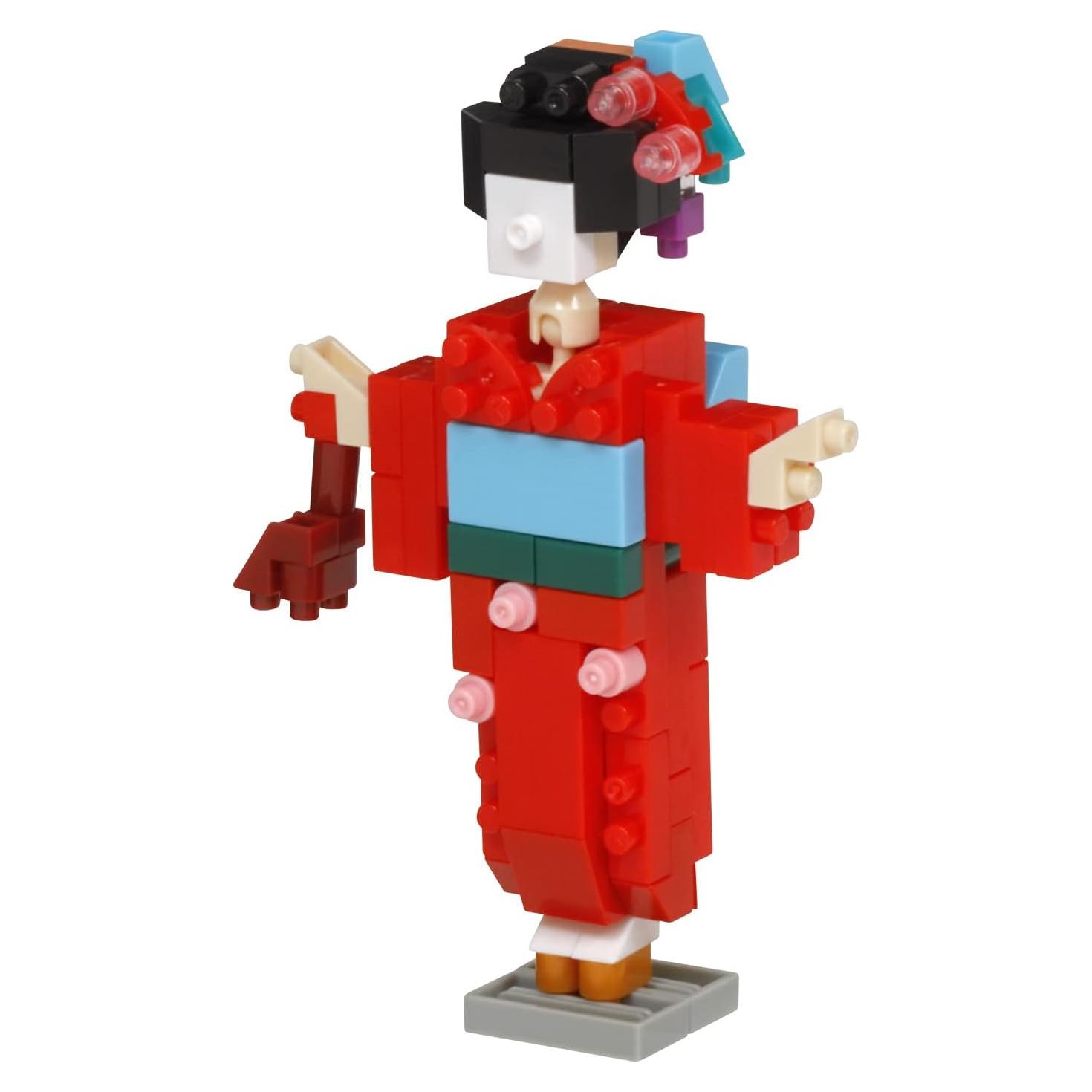 Nanoblock Chica de Kimono - Kit de Construcción 120 Piezas