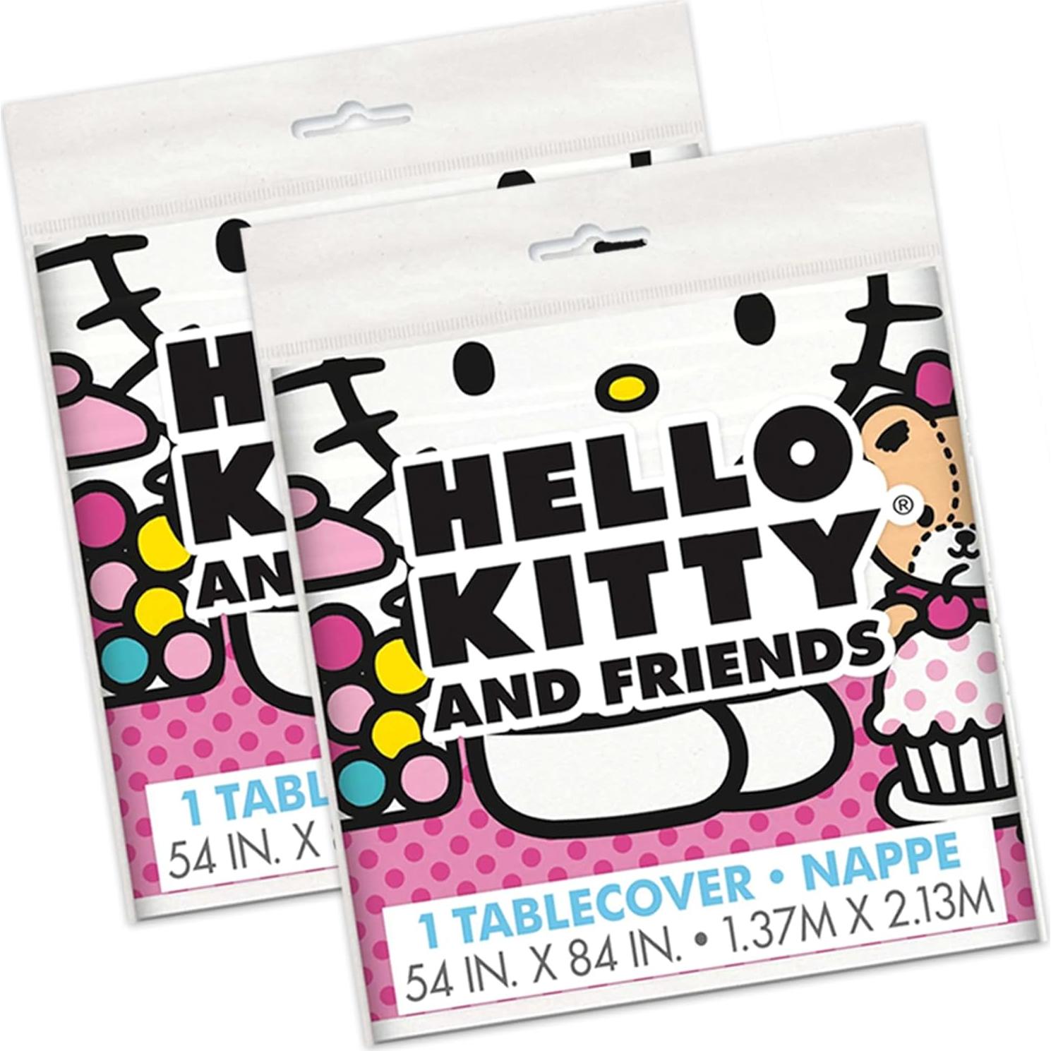 Manteles Plásticos Rectangulares Hello Kitty - Paquete de 2