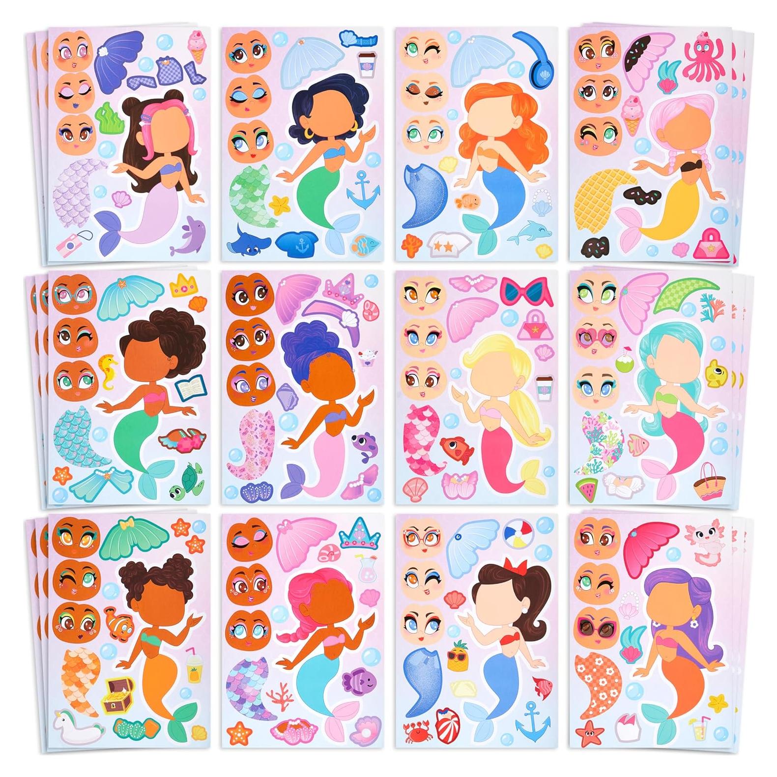 Pegatinas de Sirena JOYIN 36 Pcs para Niños Creativos