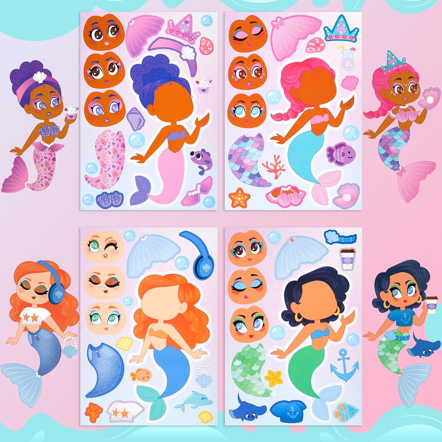 Pegatinas de Sirena JOYIN 36 Pcs para Niños Creativos