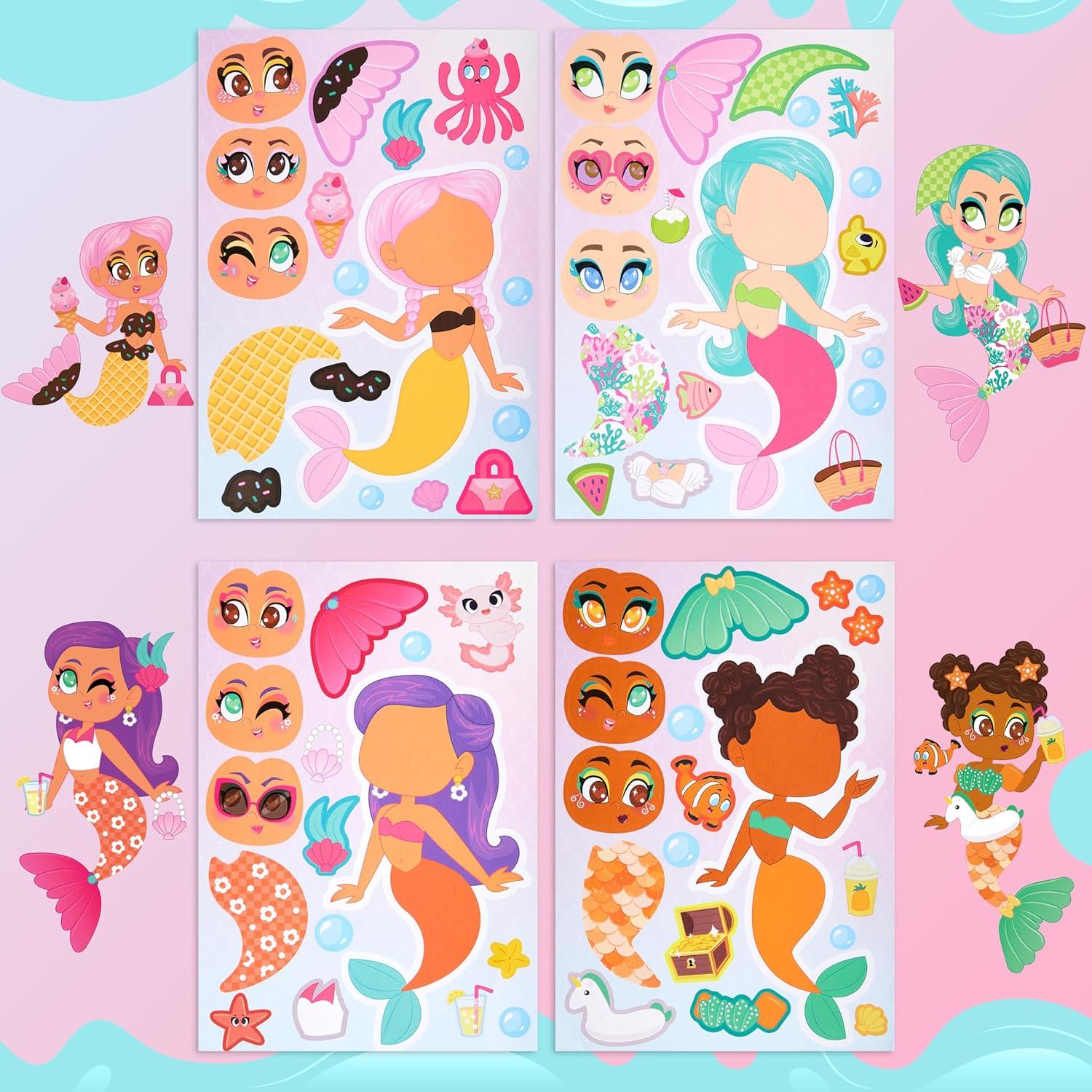 Pegatinas de Sirena JOYIN 36 Pcs para Niños Creativos